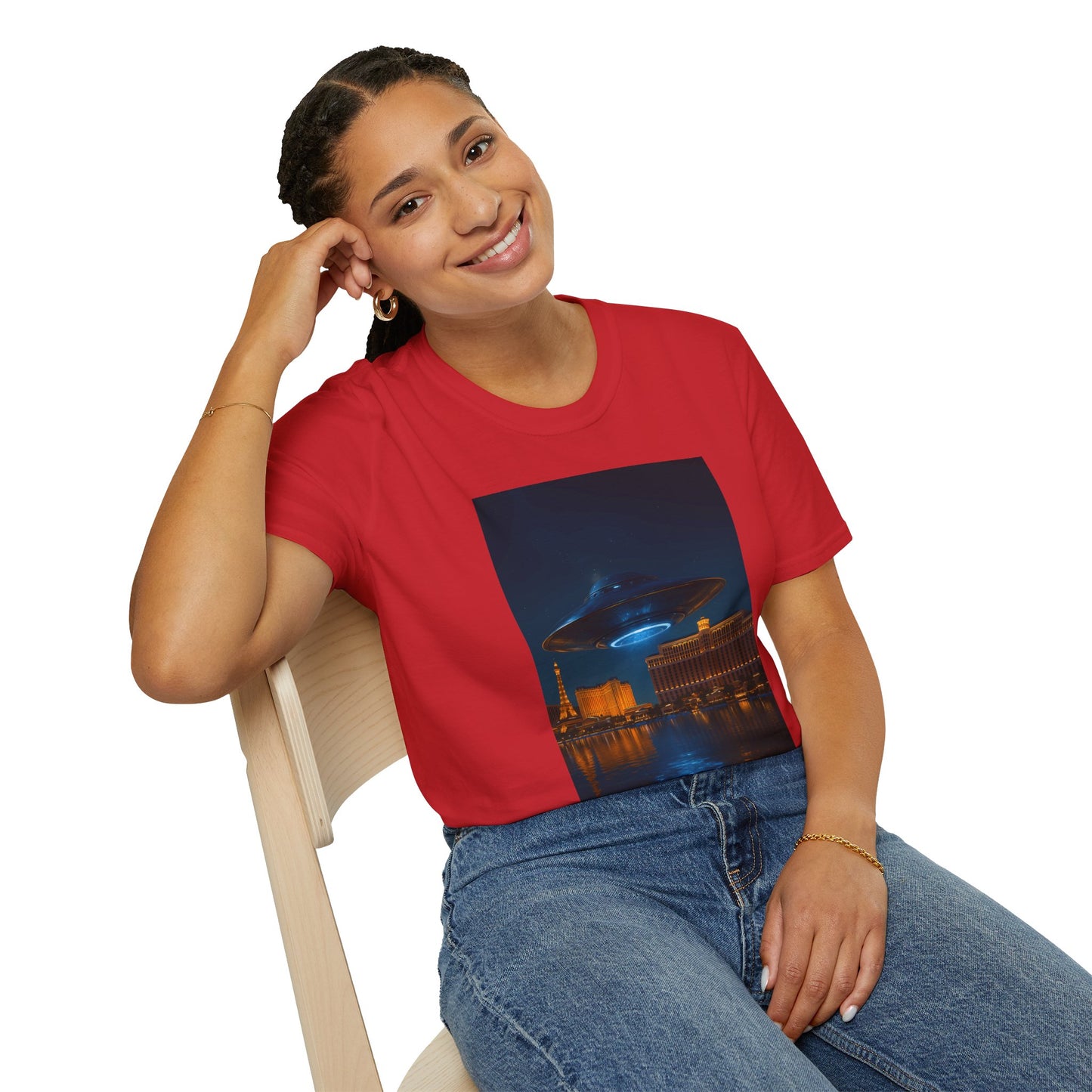 Mysterious UFO Over Vegas Unisex T-Shirt