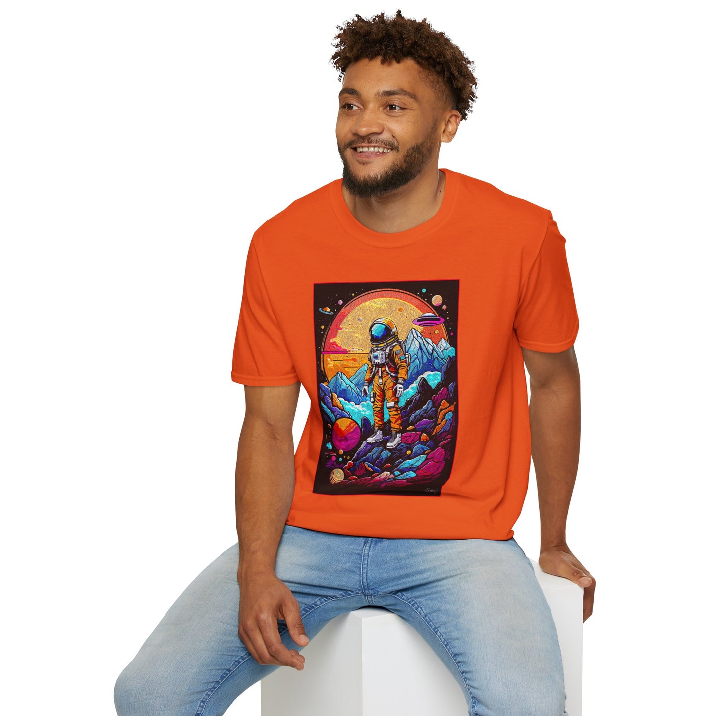 Astronaut Adventure T-Shirt | Cosmic Space Tee, Unisex Graphic Shirt, Gift for Space Lovers, Festival Wear, Outer Space Design