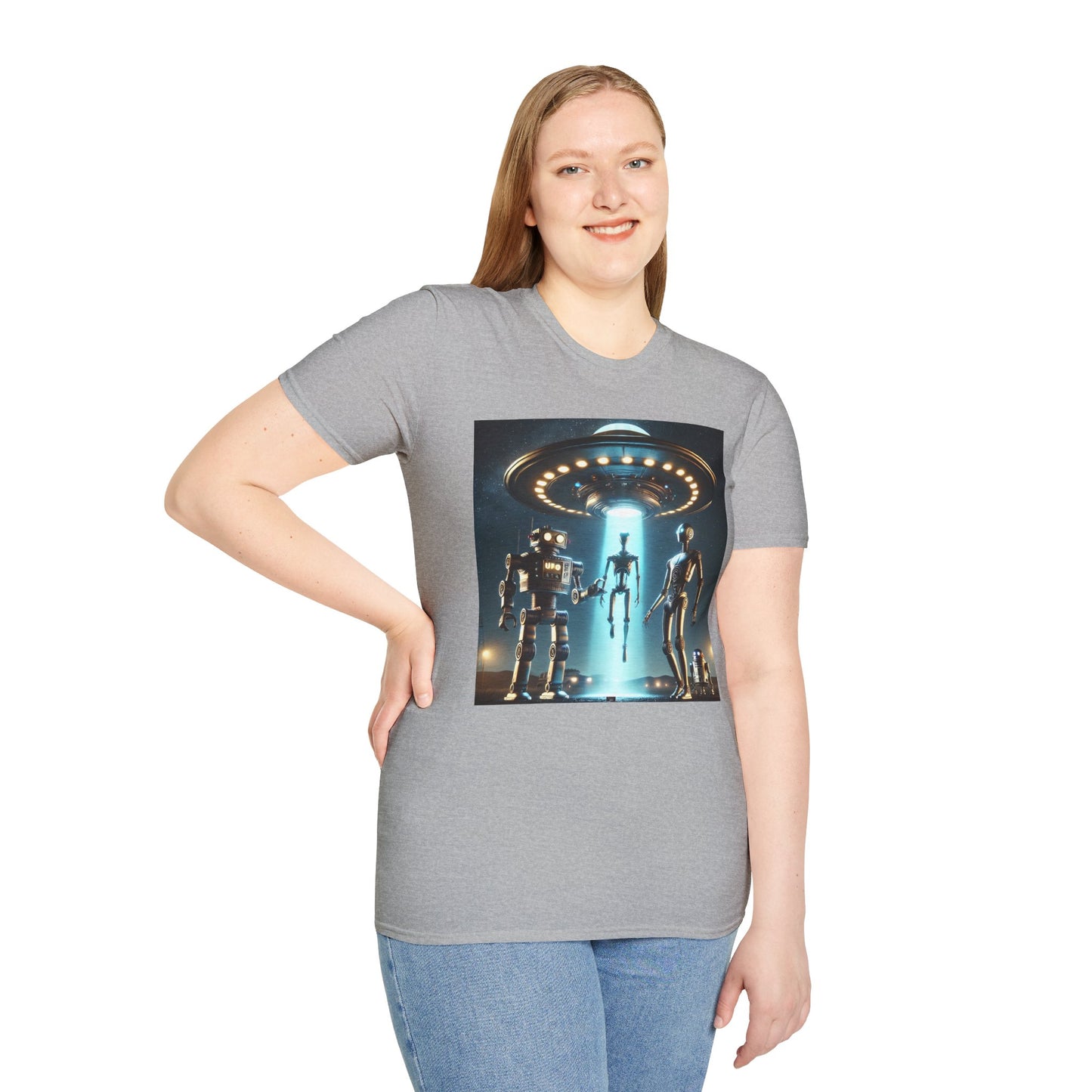 Retro Sci-Fi Unisex T-Shirt, Alien Design Shirt, Gift for Space Lovers, Cool Graphic Tee, Perfect for Sci-Fi Fans, Casual Wear