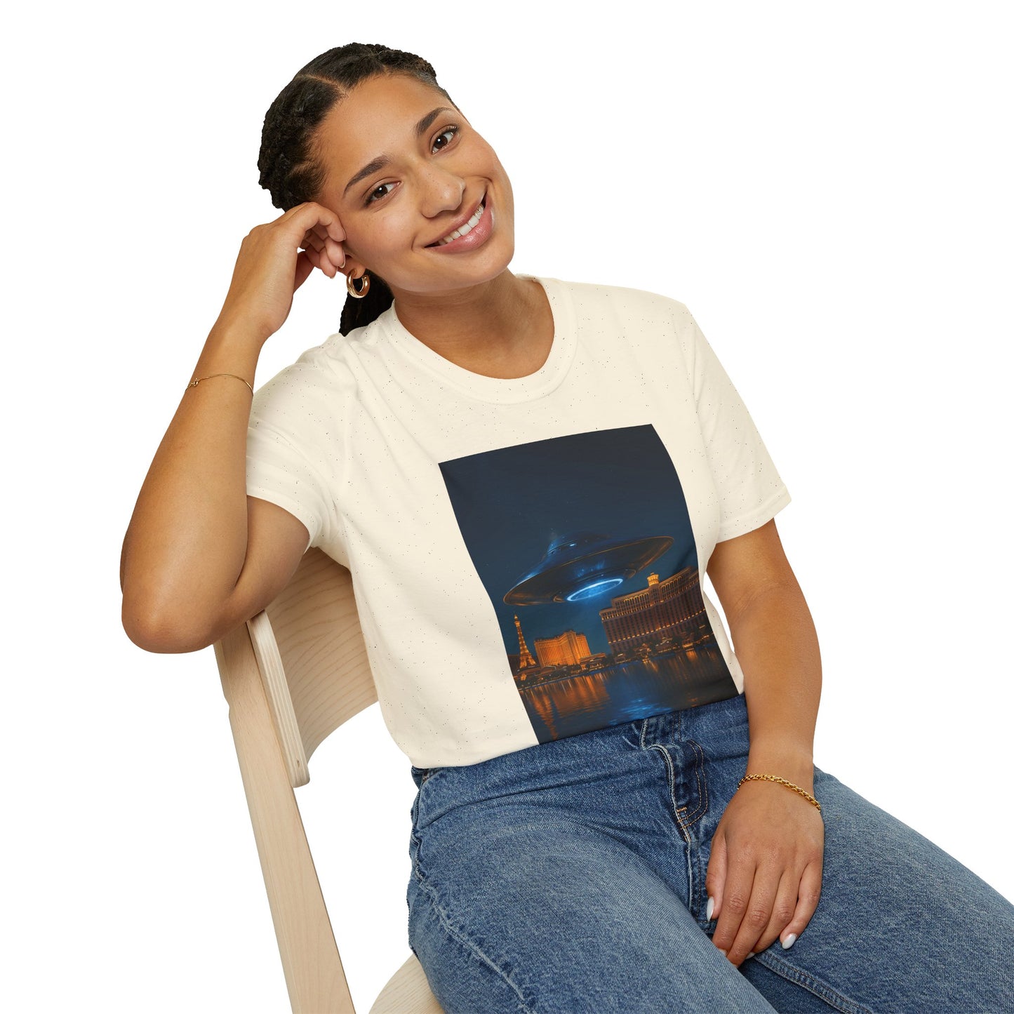 Mysterious UFO Over Vegas Unisex T-Shirt