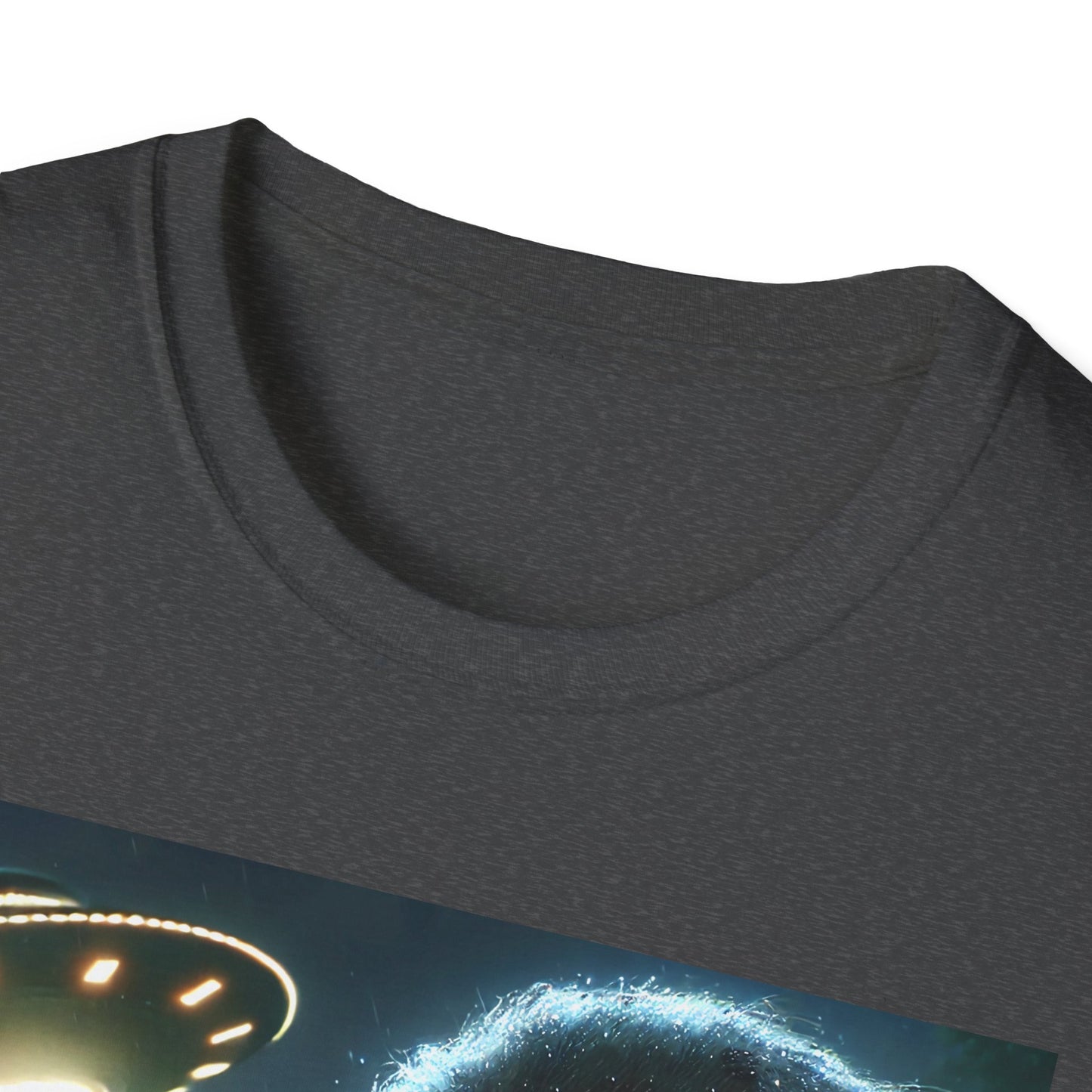 Bigfoot UFO Unisex T-Shirt, Funny Graphic Tee, Gift for Alien Lovers, Unique Summer Shirt, Casual Everyday Wear, t-shirt, tshirts, party