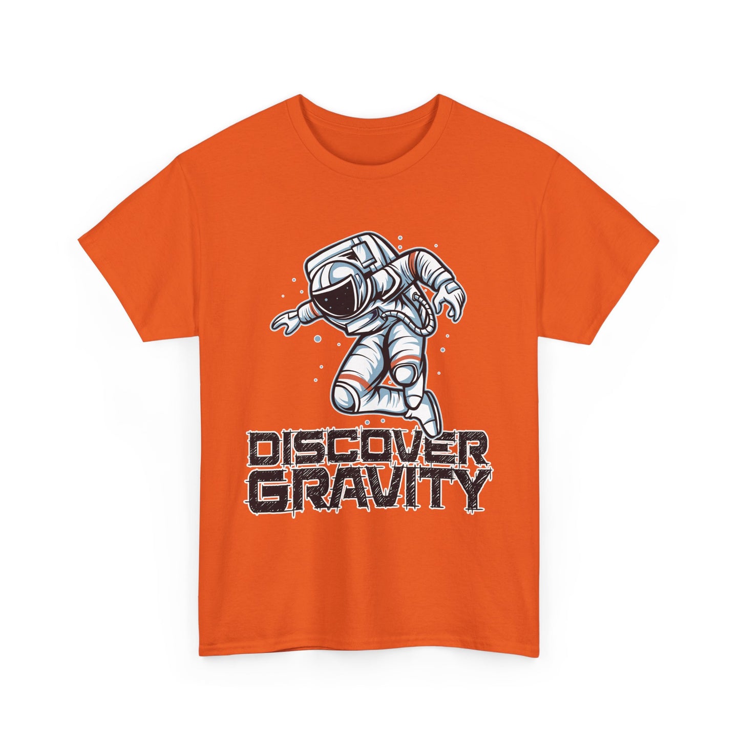 Discover Gravity. Unisex Heavy Cotton Tee - Fun Astronaut, Astronomy Graphic Tee - Unisex graphic design, png Express Delivery available