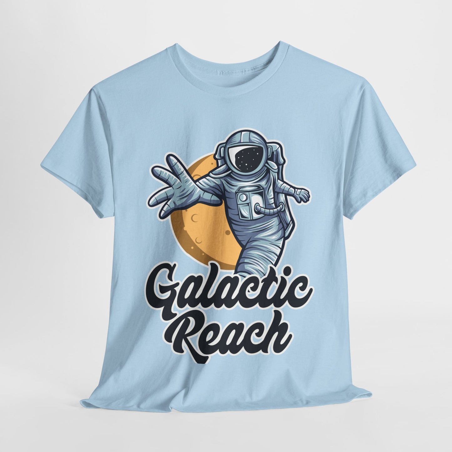 Galactic Reach, Astronaut, Unisex Heavy Cotton Tee, Express Delivery available, graphic design, png