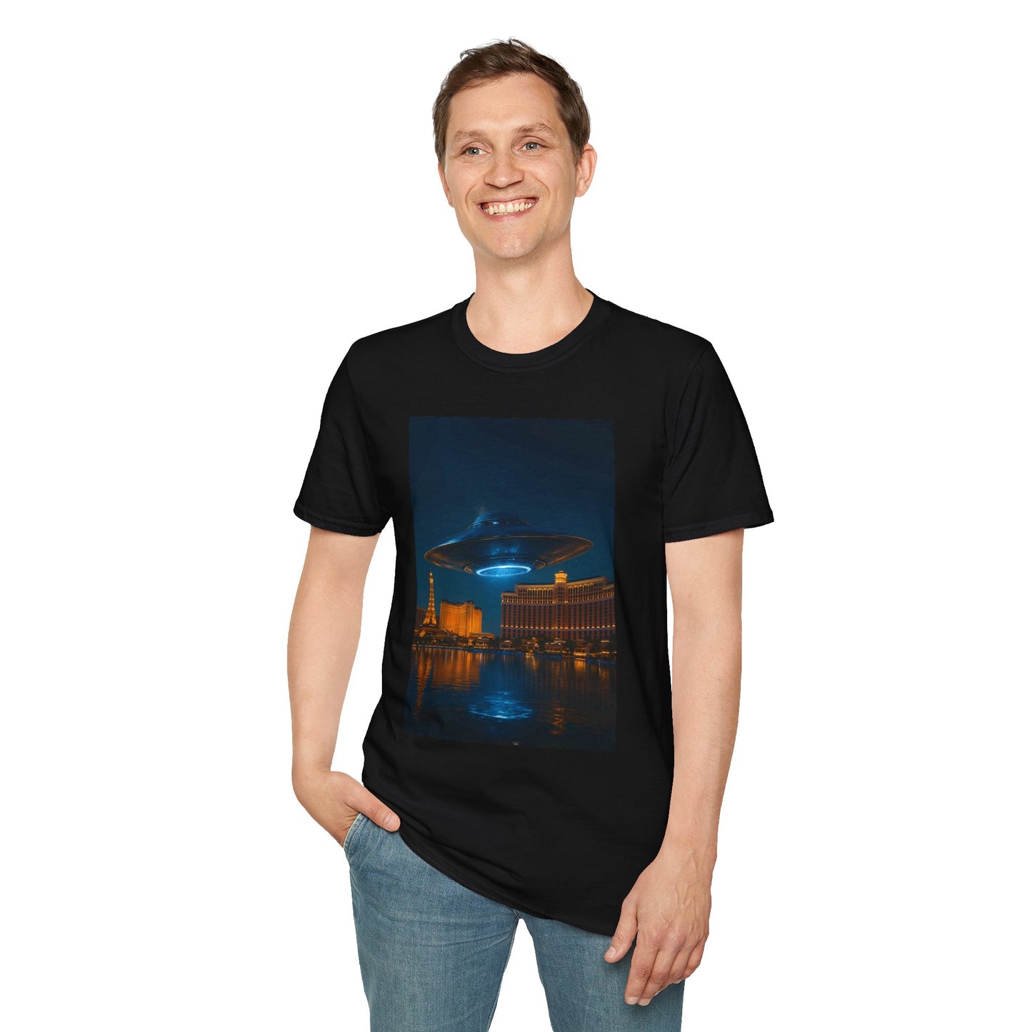 Mysterious UFO Over Vegas Unisex T-Shirt