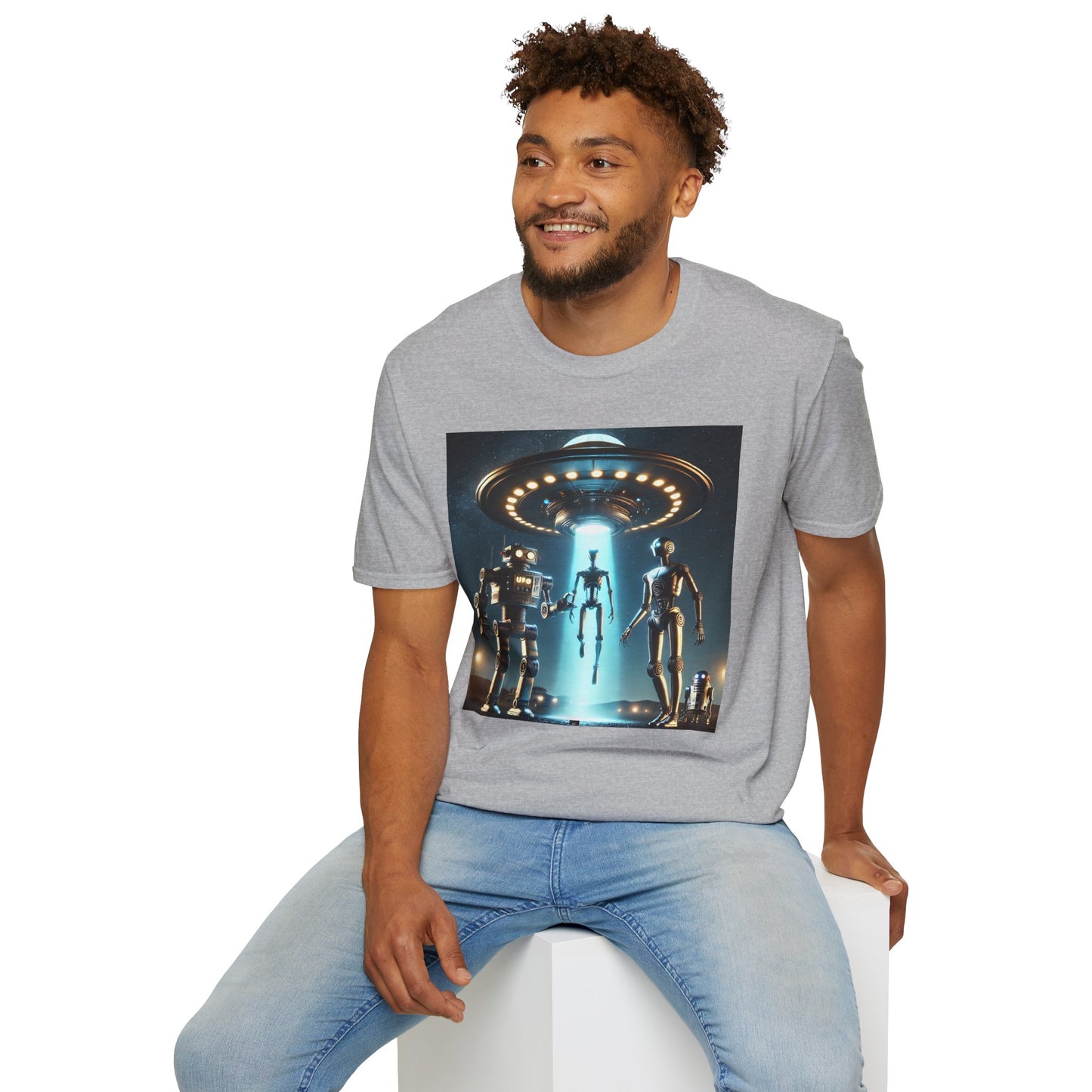 Retro Sci-Fi Unisex T-Shirt, Alien Design Shirt, Gift for Space Lovers, Cool Graphic Tee, Perfect for Sci-Fi Fans, Casual Wear
