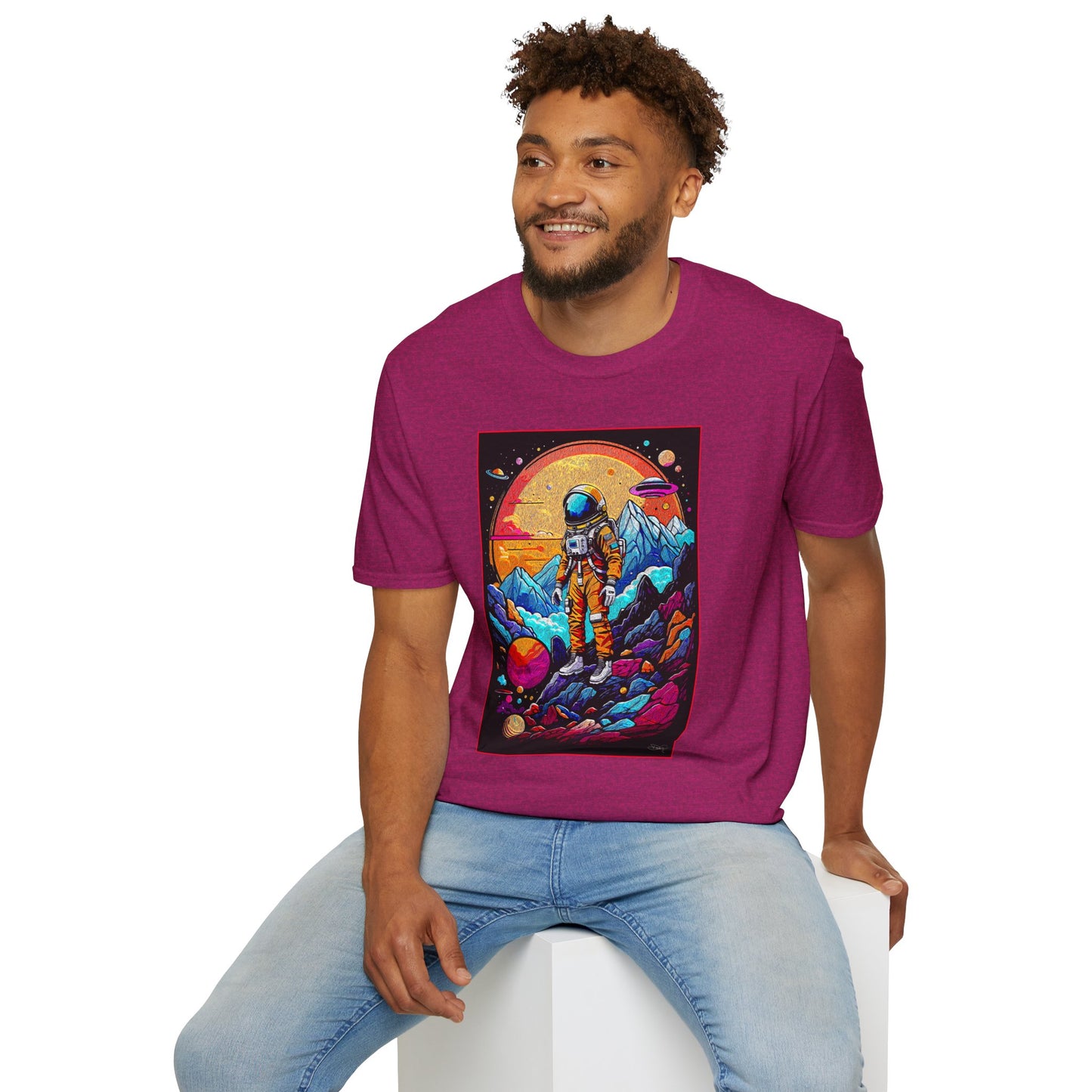 Astronaut Adventure T-Shirt | Cosmic Space Tee, Unisex Graphic Shirt, Gift for Space Lovers, Festival Wear, Outer Space Design