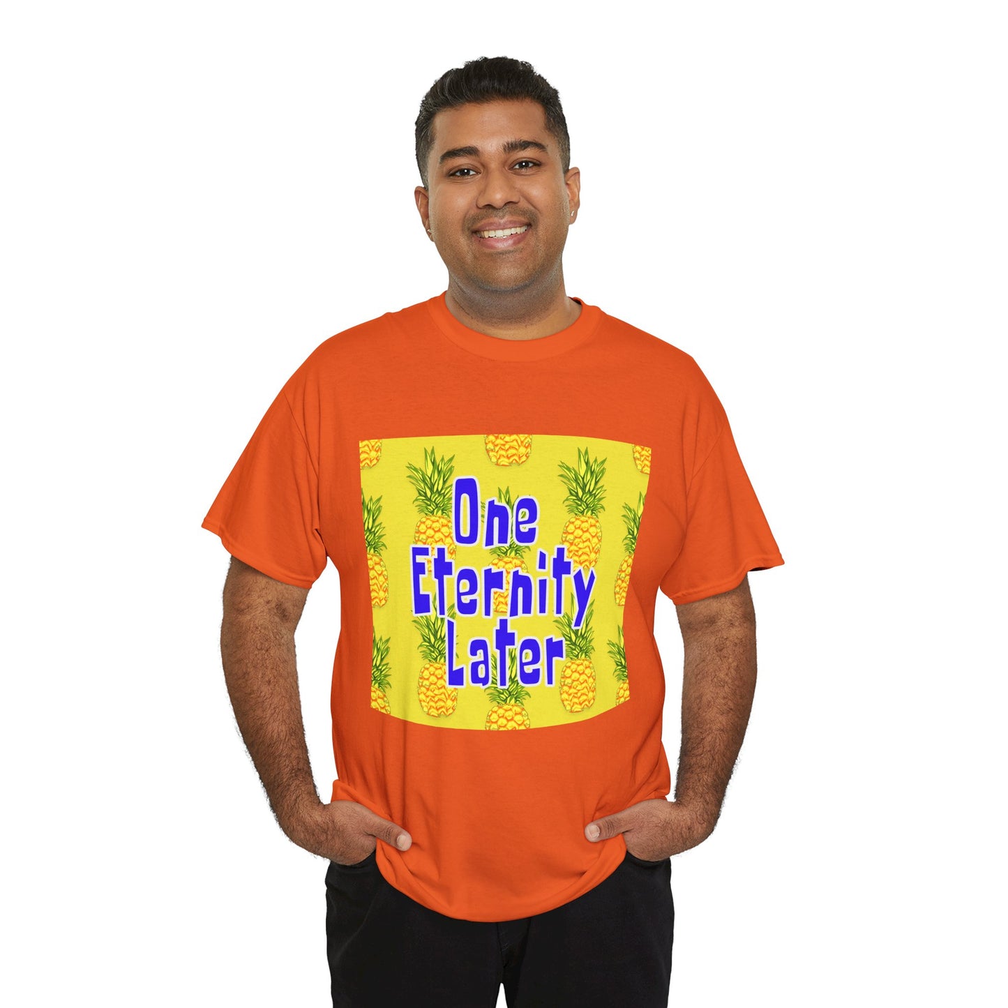 One Eternity Later, Unisex Heavy Cotton Tee, SpongeBob, cartoons, t-shirt, t-shirts, tshirt, png, funny, kids, GraphicTees