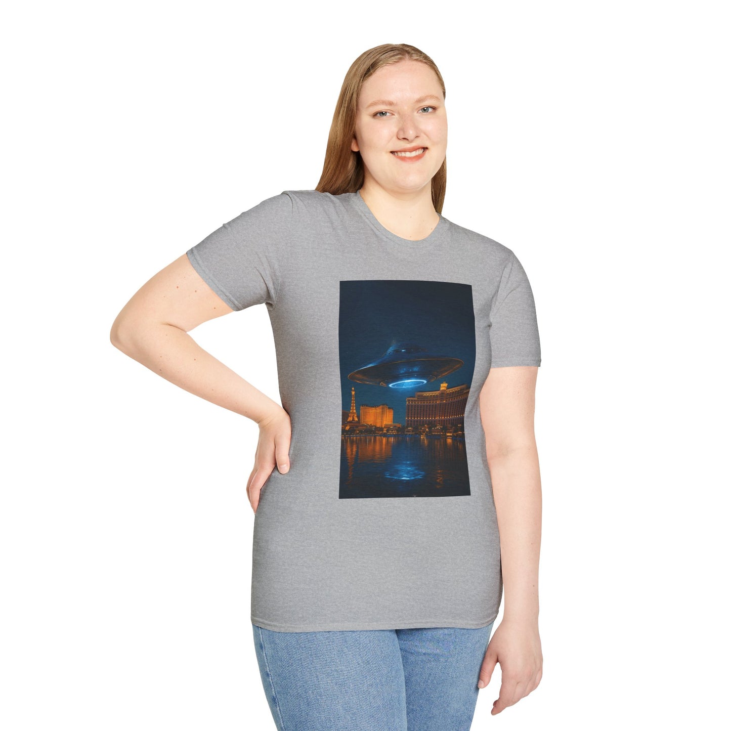 Mysterious UFO Over Vegas Unisex T-Shirt