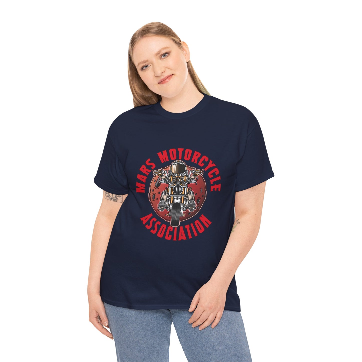 Mars Motorcycle Association Unisex Heavy Cotton Tee - Perfect Gift for Bikers