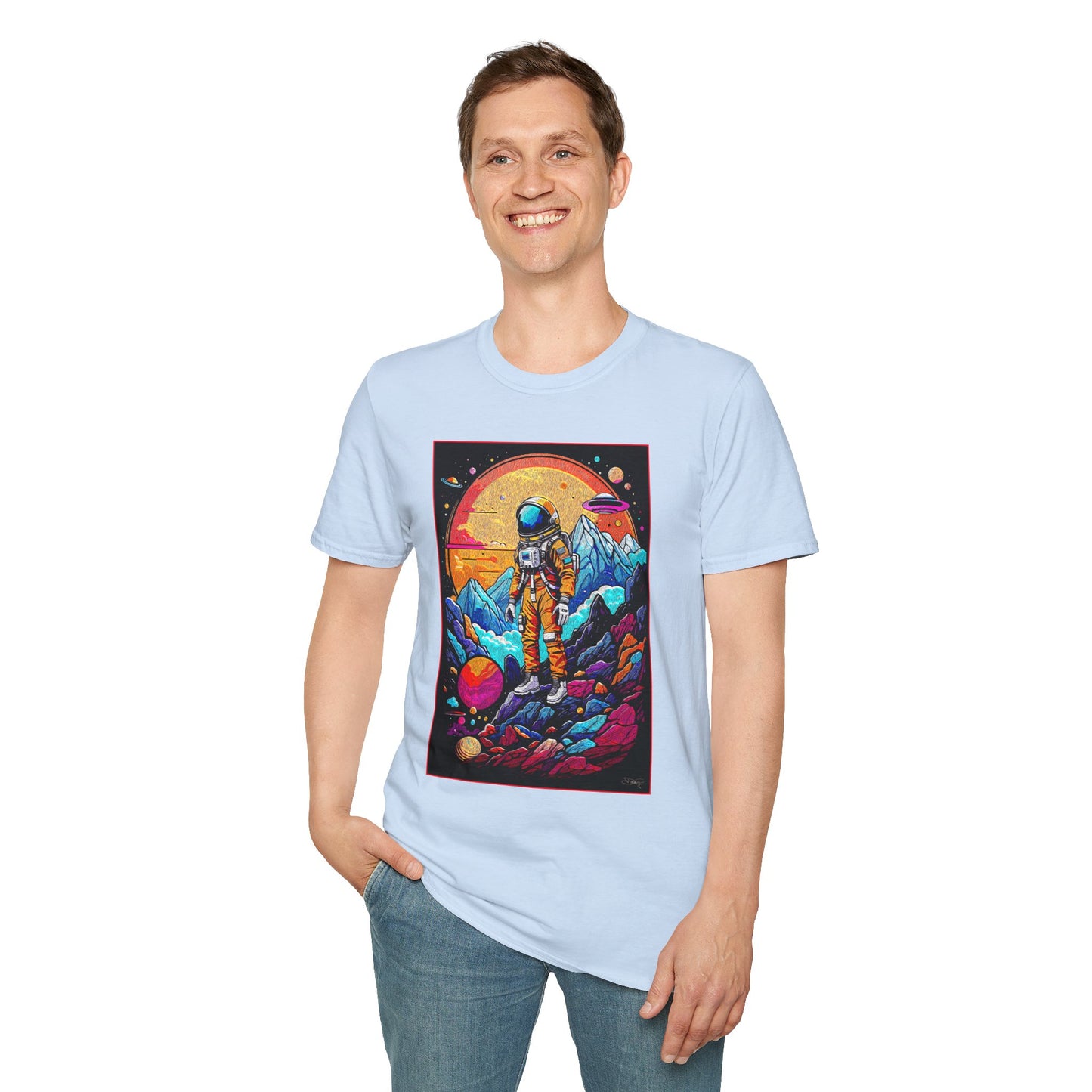 Astronaut Adventure T-Shirt | Cosmic Space Tee, Unisex Graphic Shirt, Gift for Space Lovers, Festival Wear, Outer Space Design