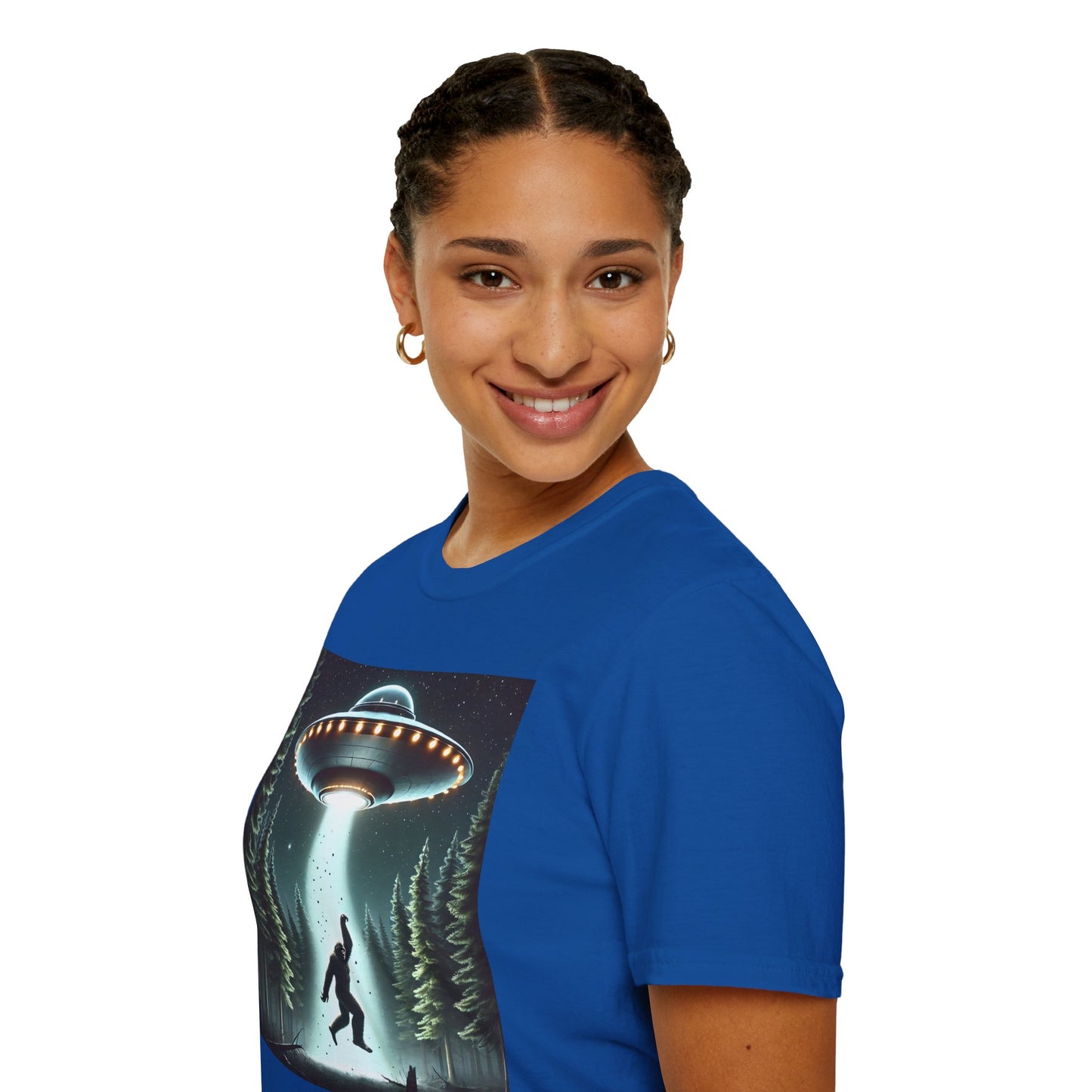 Funny UFO Abduction Unisex T-Shirt, Alien Theme Tee, Gift for Sci-Fi Lovers, Cool Graphic Shirt, Quirky Apparel, Unique Vintage Style