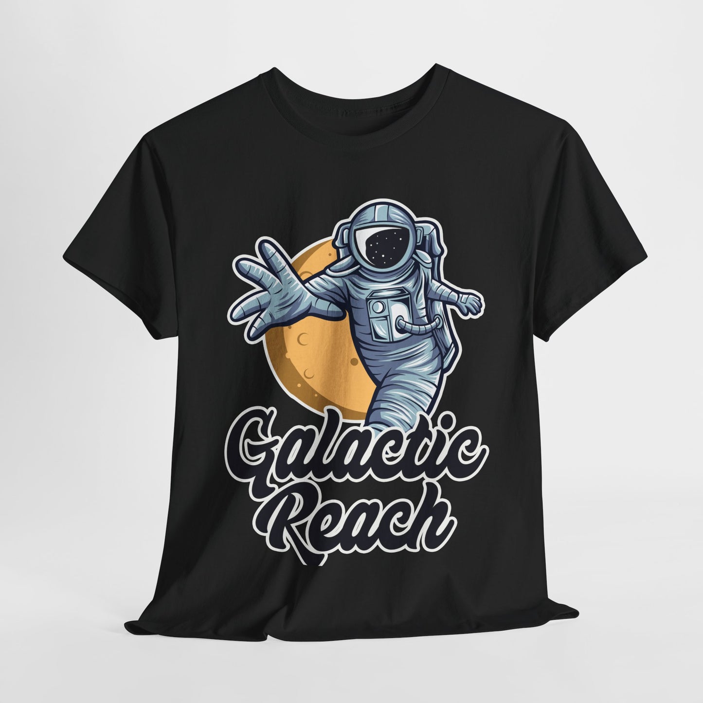 Galactic Reach, Astronaut, Unisex Heavy Cotton Tee, Express Delivery available, graphic design, png
