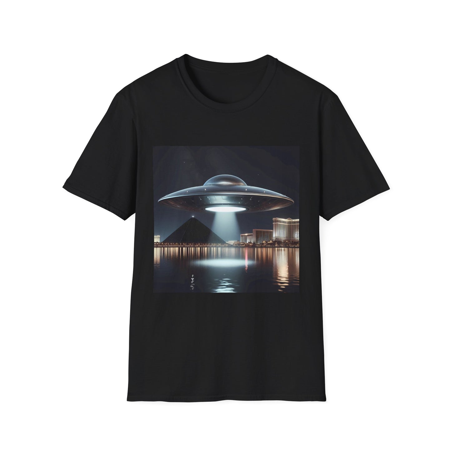 Vintage UFO Graphic Unisex T-Shirt, Retro Tee for Sci-Fi Lovers, Gift for Space Enthusiasts, Cool Alien Design, Unique Casual Wear