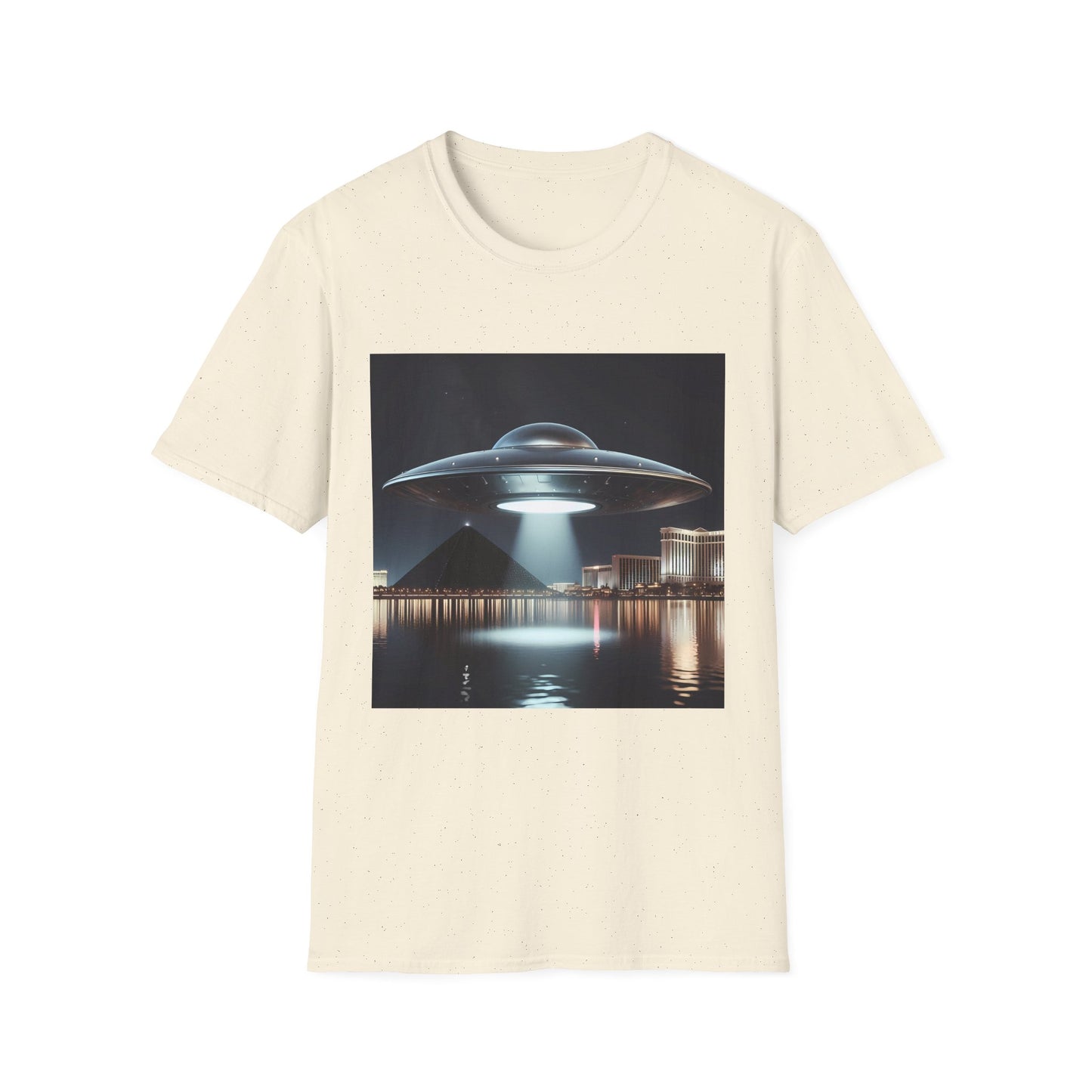 Vintage UFO Graphic Unisex T-Shirt, Retro Tee for Sci-Fi Lovers, Gift for Space Enthusiasts, Cool Alien Design, Unique Casual Wear
