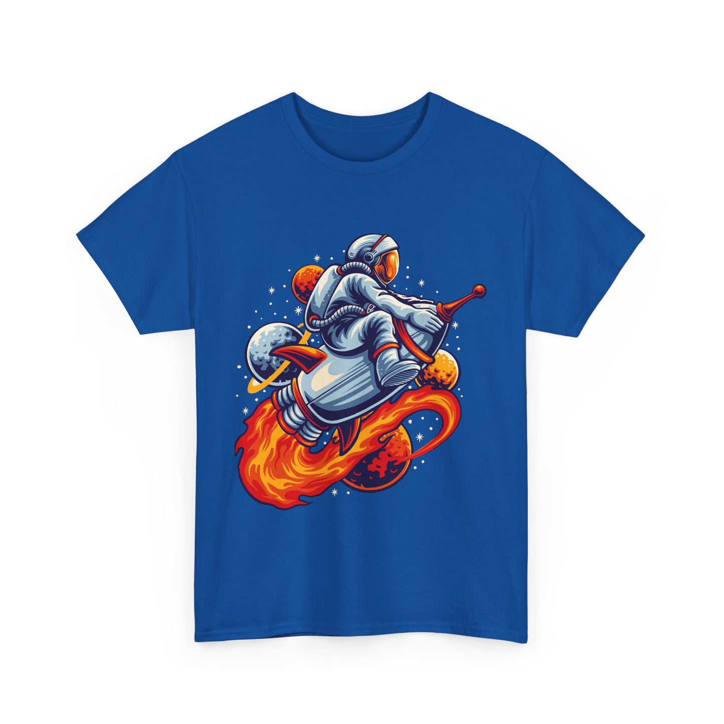 Retro Space Explorer Unisex Heavy Cotton Tee, graphic designed, tees, t-shirt, t-shirts, png