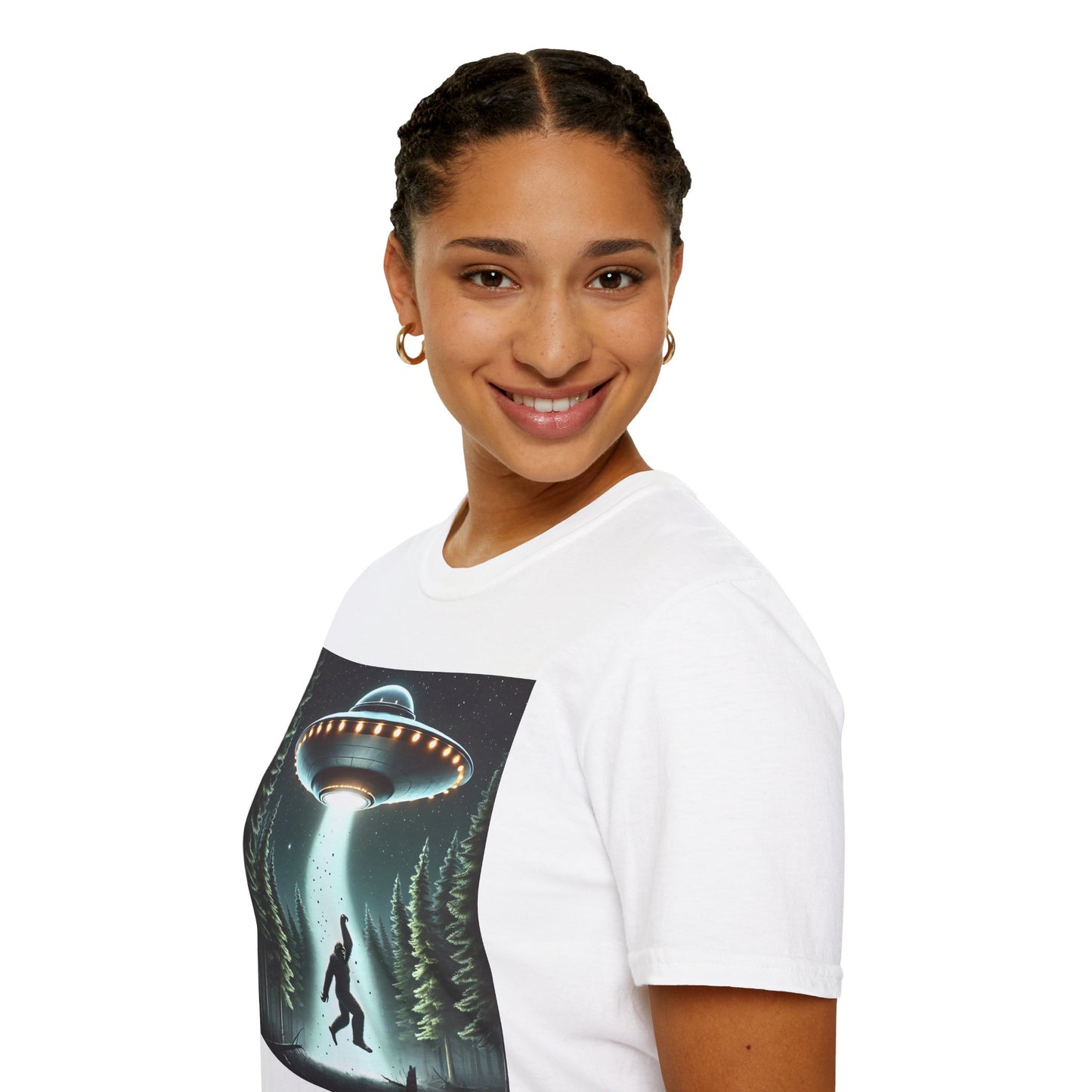 Funny UFO Abduction Unisex T-Shirt, Alien Theme Tee, Gift for Sci-Fi Lovers, Cool Graphic Shirt, Quirky Apparel, Unique Vintage Style