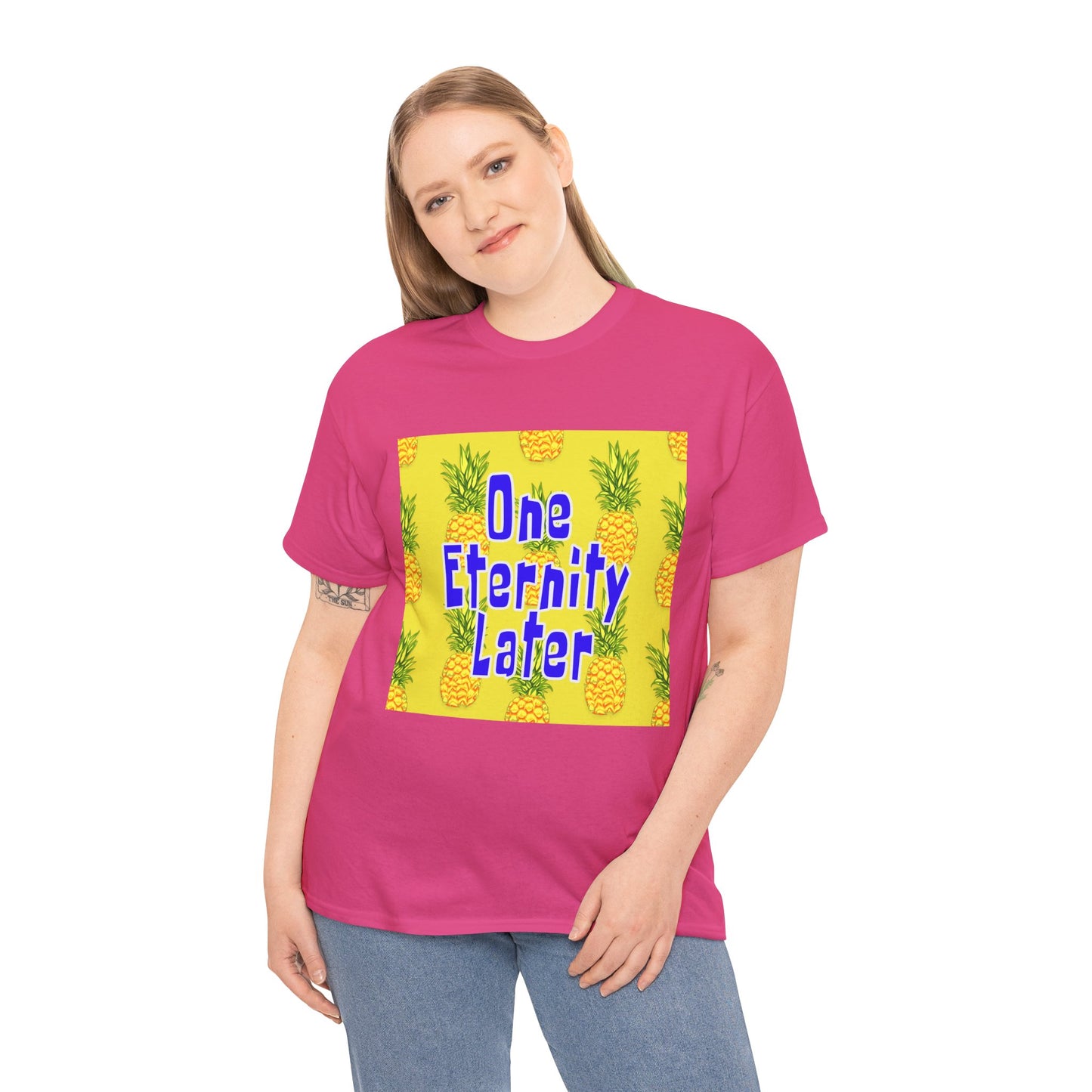 One Eternity Later, Unisex Heavy Cotton Tee, SpongeBob, cartoons, t-shirt, t-shirts, tshirt, png, funny, kids, GraphicTees