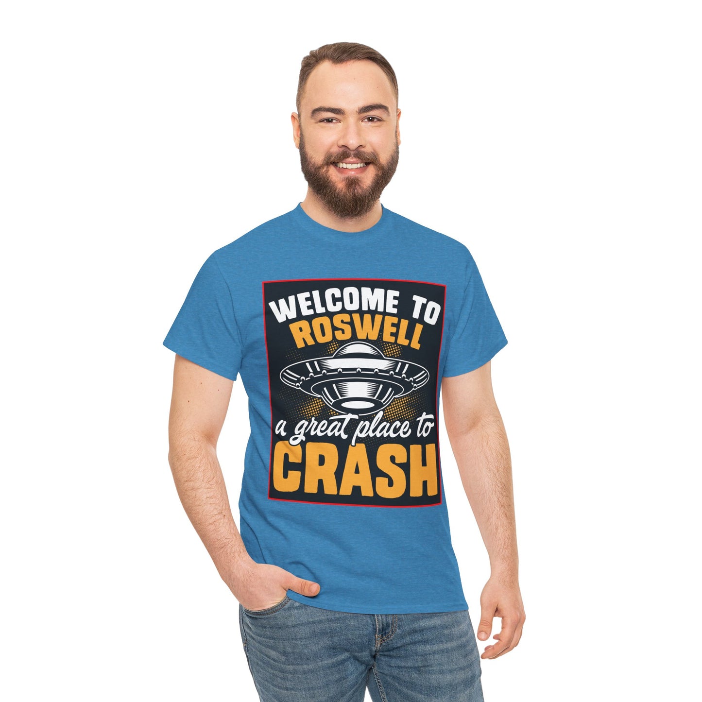 Roswell, UFO, Unisex Heavy Cotton Tee, graphic design, png, t-shirts, t-shirt, tshirts