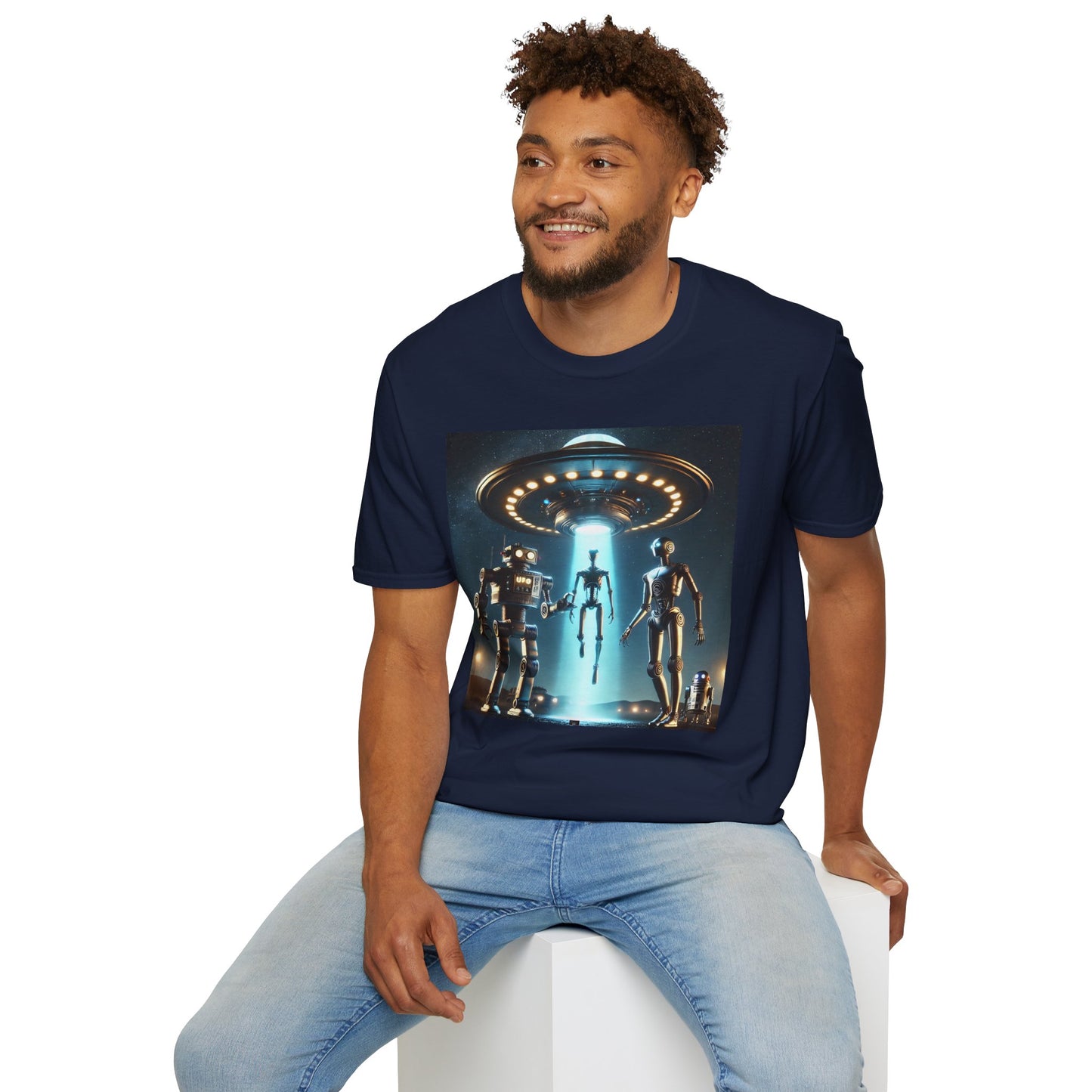Retro Sci-Fi Unisex T-Shirt, Alien Design Shirt, Gift for Space Lovers, Cool Graphic Tee, Perfect for Sci-Fi Fans, Casual Wear