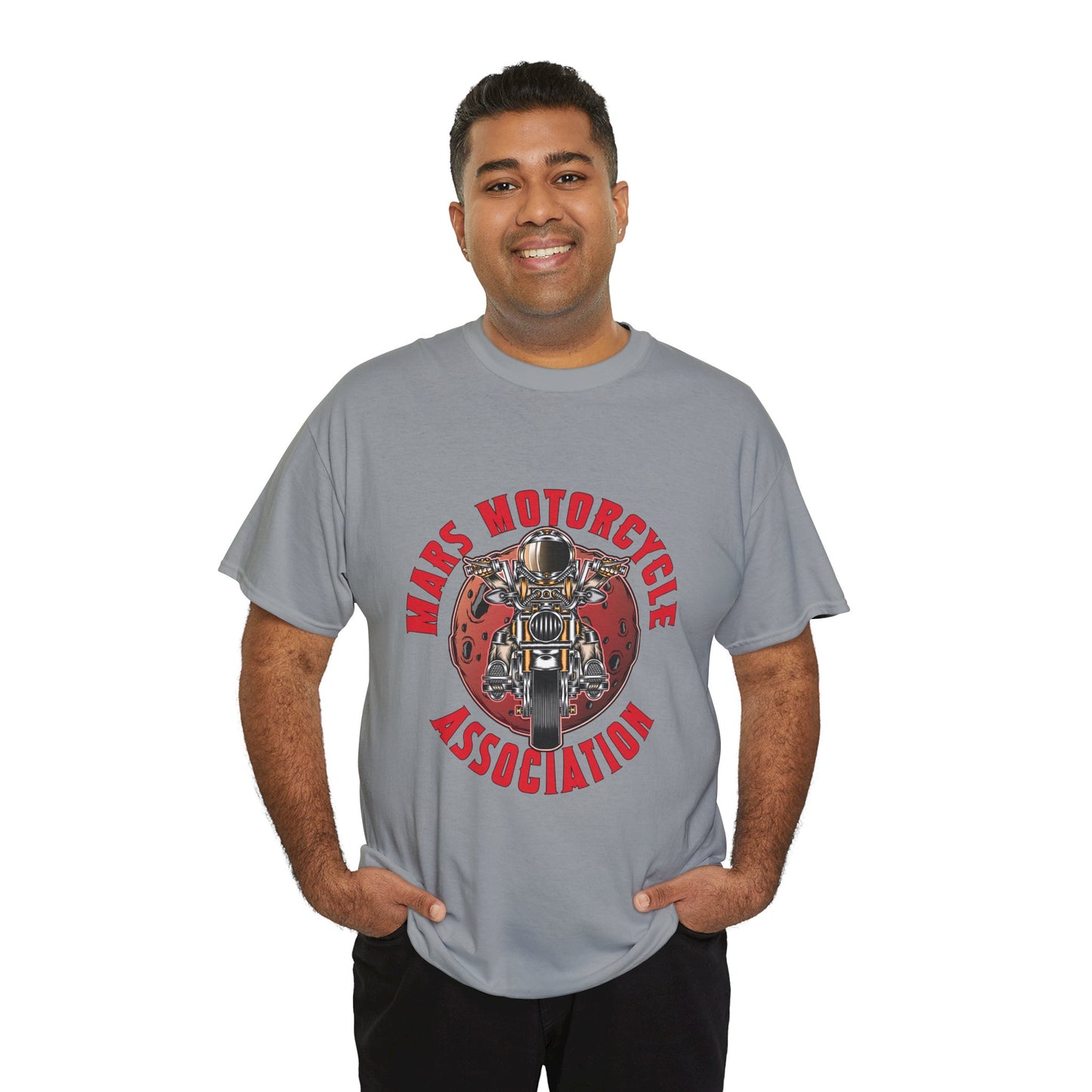 Mars Motorcycle Association Unisex Heavy Cotton Tee - Perfect Gift for Bikers