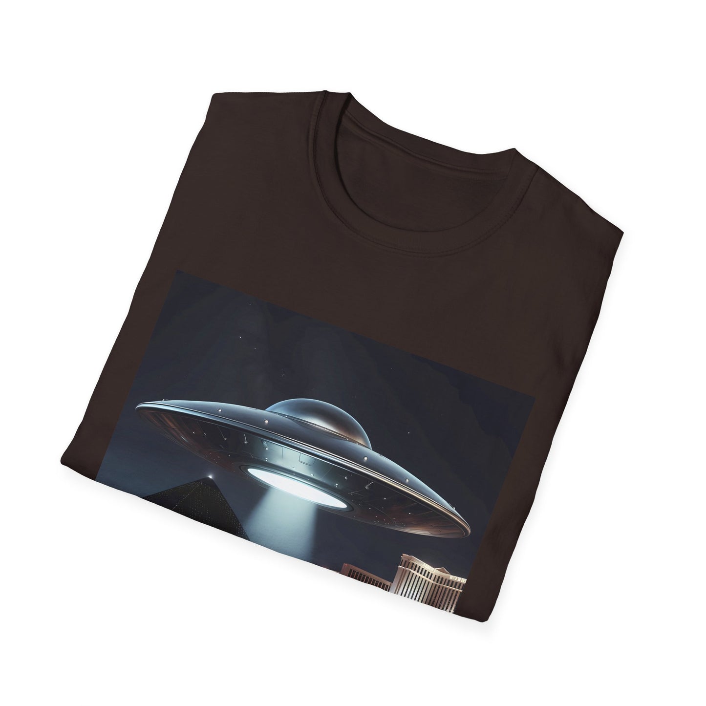 Vintage UFO Graphic Unisex T-Shirt, Retro Tee for Sci-Fi Lovers, Gift for Space Enthusiasts, Cool Alien Design, Unique Casual Wear
