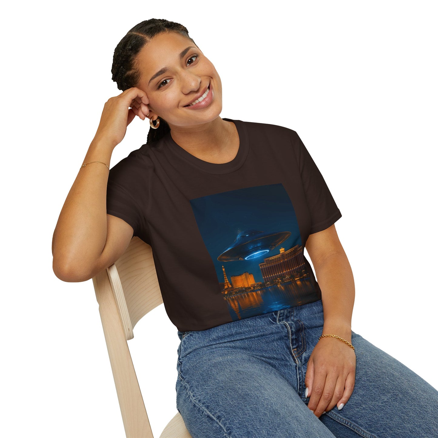 Mysterious UFO Over Vegas Unisex T-Shirt