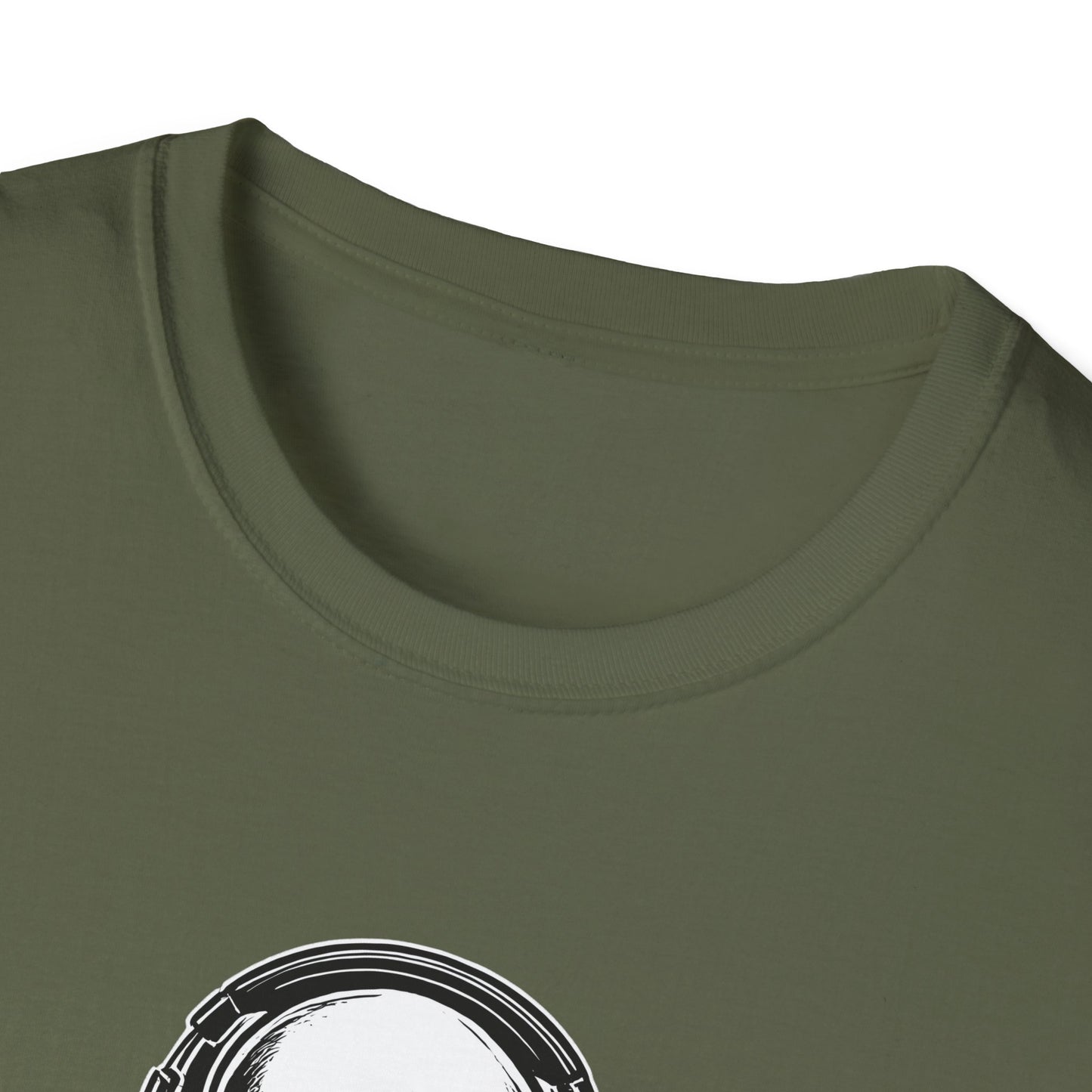 DJ Alien Graphic T-Shirt | Unisex Softstyle Tee for Music Lovers, Gifts for DJs, Cool Casual Wear, Festival Apparel, Unique Alien Design