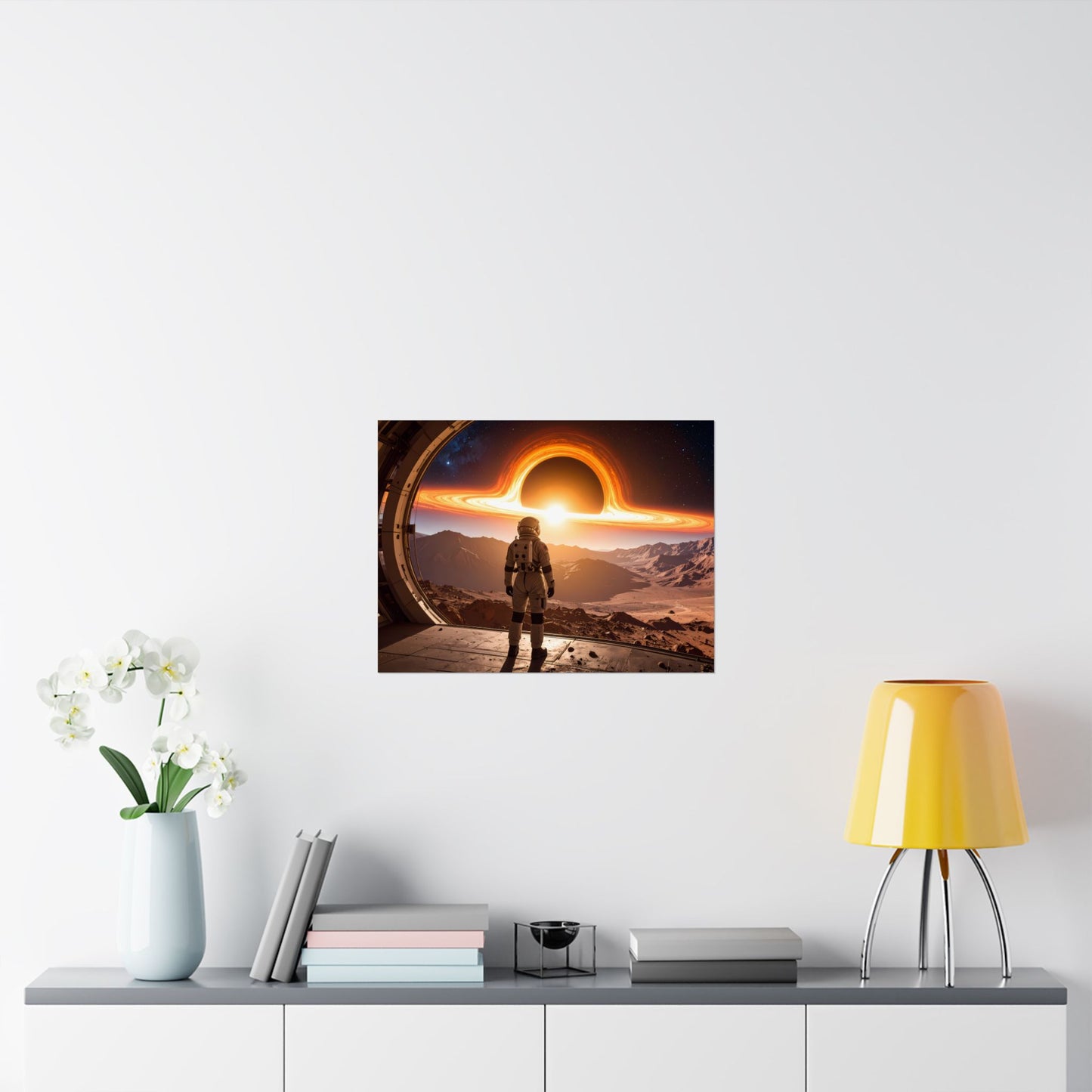 Astronaut Satin Blackhole Poster, Space Wall Art Decor, Sci-Fi Room Decoration, Galaxy Artwork, Gift for Space Lovers, t-shirts, tshirts, tees