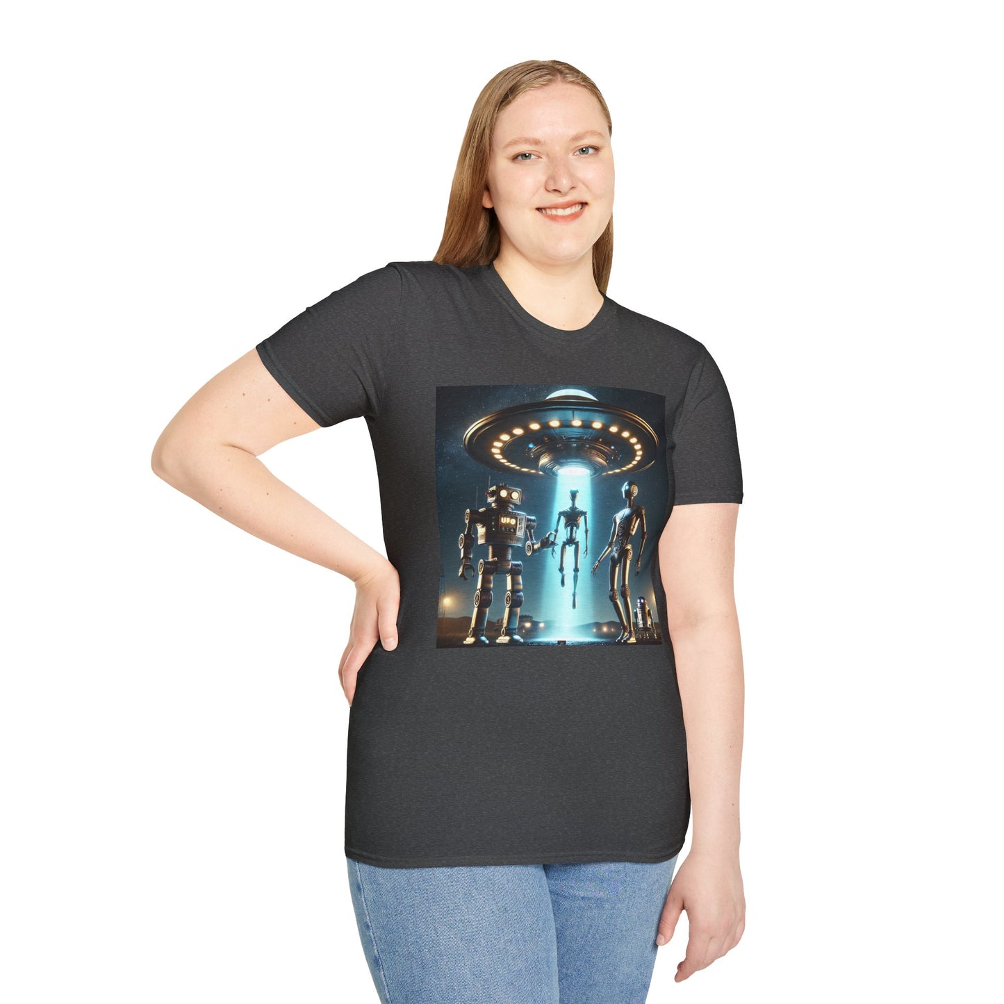 Retro Sci-Fi Unisex T-Shirt, Alien Design Shirt, Gift for Space Lovers, Cool Graphic Tee, Perfect for Sci-Fi Fans, Casual Wear