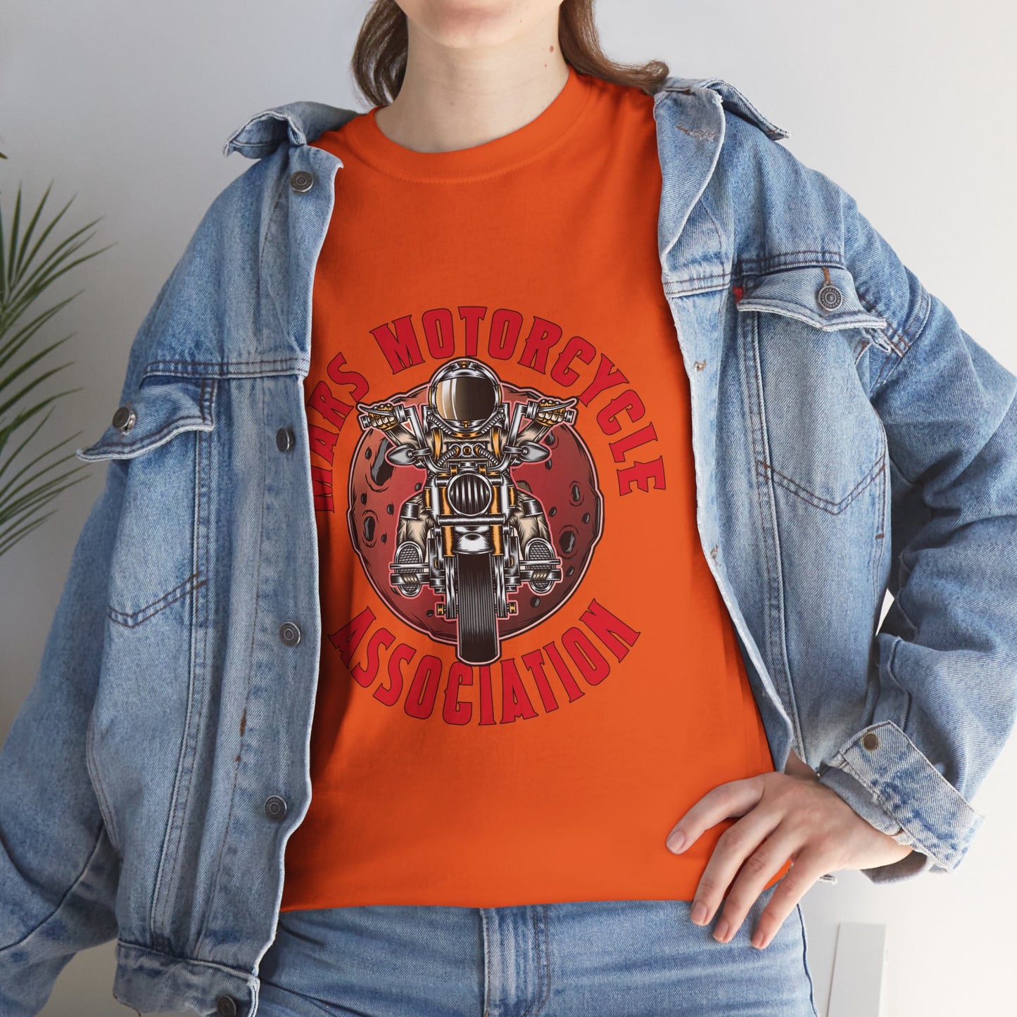 Mars Motorcycle Association Unisex Heavy Cotton Tee - Perfect Gift for Bikers