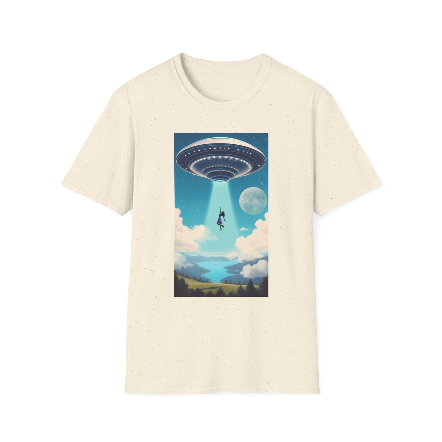 Cosmic Abduction Unisex T-Shirt | Space Alien Tee, UFO Graphic Shirt, Sci-Fi Fan Gift, Casual Style, Cool Vintage Look