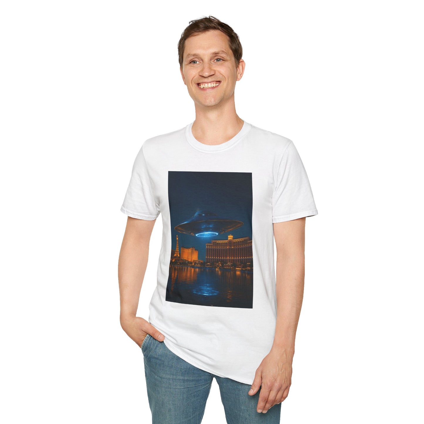 Mysterious UFO Over Vegas Unisex T-Shirt