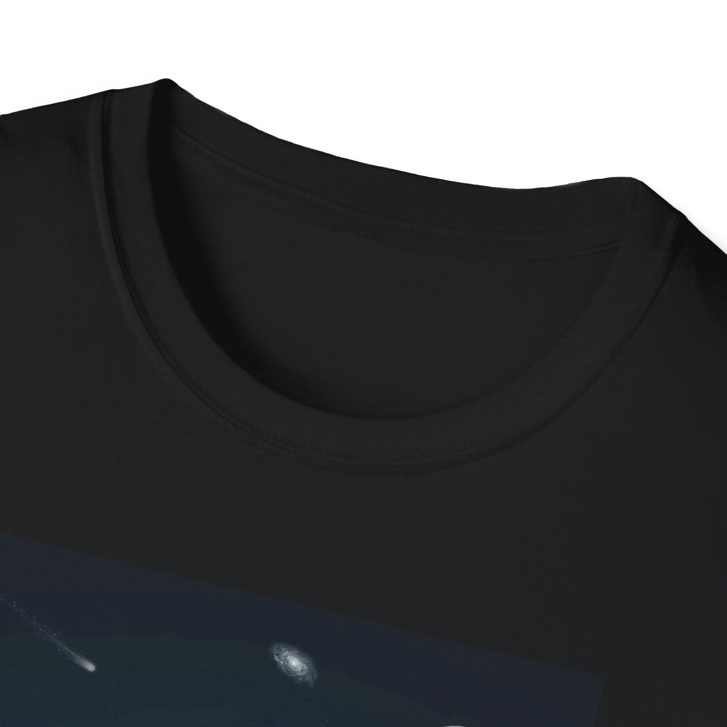 Cosmic Vibes Unisex T-Shirt - UFO & Moon Design, Relaxed Fit Tee for Space Lovers, Gift for Sci-Fi Fans, Casual Wear, Everyday Essentials, t-shirt, tshirt, png