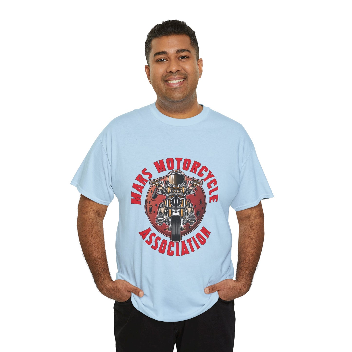 Mars Motorcycle Association Unisex Heavy Cotton Tee - Perfect Gift for Bikers