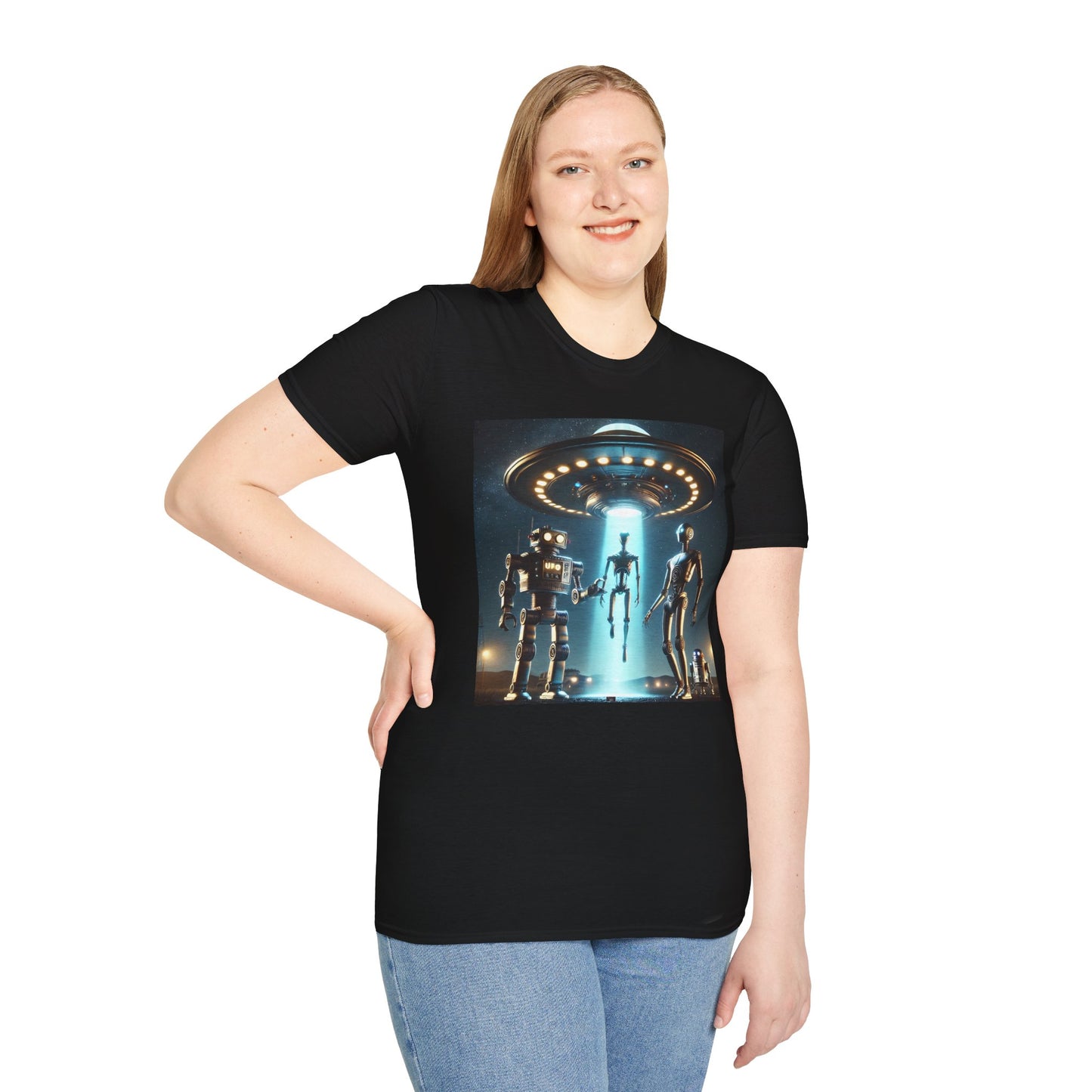 Retro Sci-Fi Unisex T-Shirt, Alien Design Shirt, Gift for Space Lovers, Cool Graphic Tee, Perfect for Sci-Fi Fans, Casual Wear