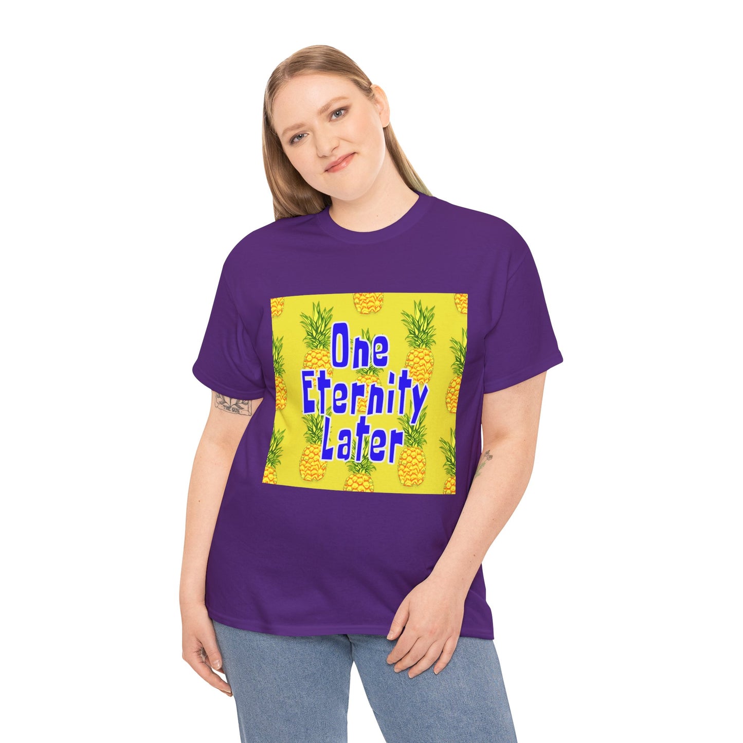 One Eternity Later, Unisex Heavy Cotton Tee, SpongeBob, cartoons, t-shirt, t-shirts, tshirt, png, funny, kids, GraphicTees