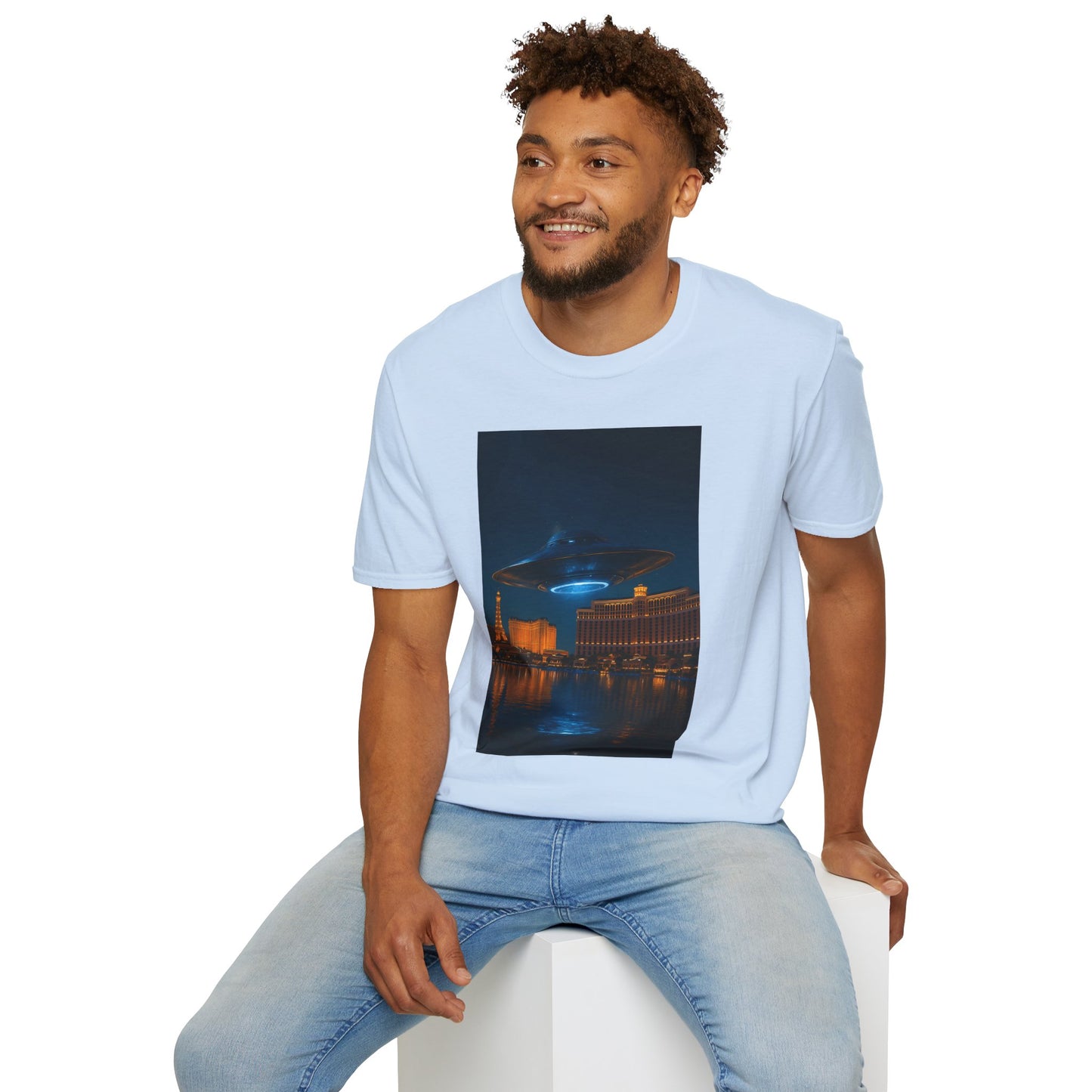 Mysterious UFO Over Vegas Unisex T-Shirt