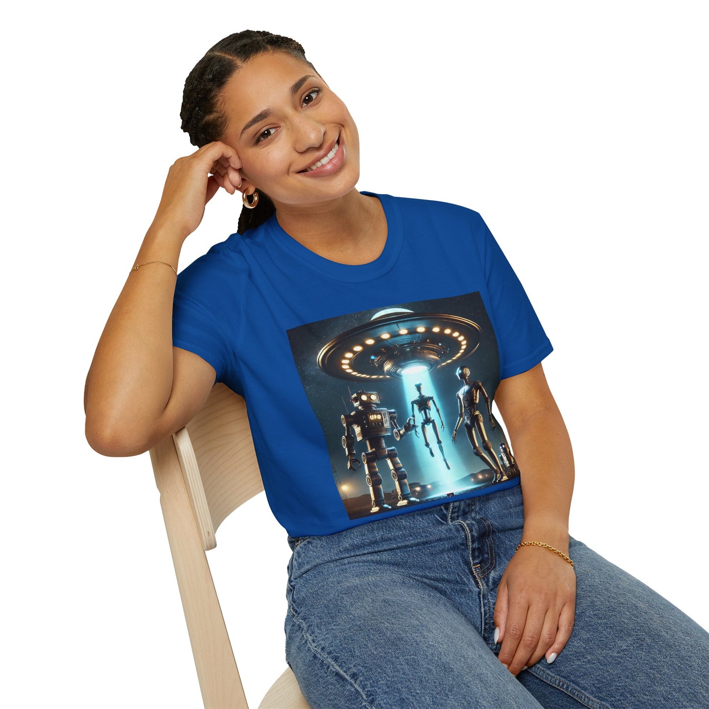 Retro Sci-Fi Unisex T-Shirt, Alien Design Shirt, Gift for Space Lovers, Cool Graphic Tee, Perfect for Sci-Fi Fans, Casual Wear