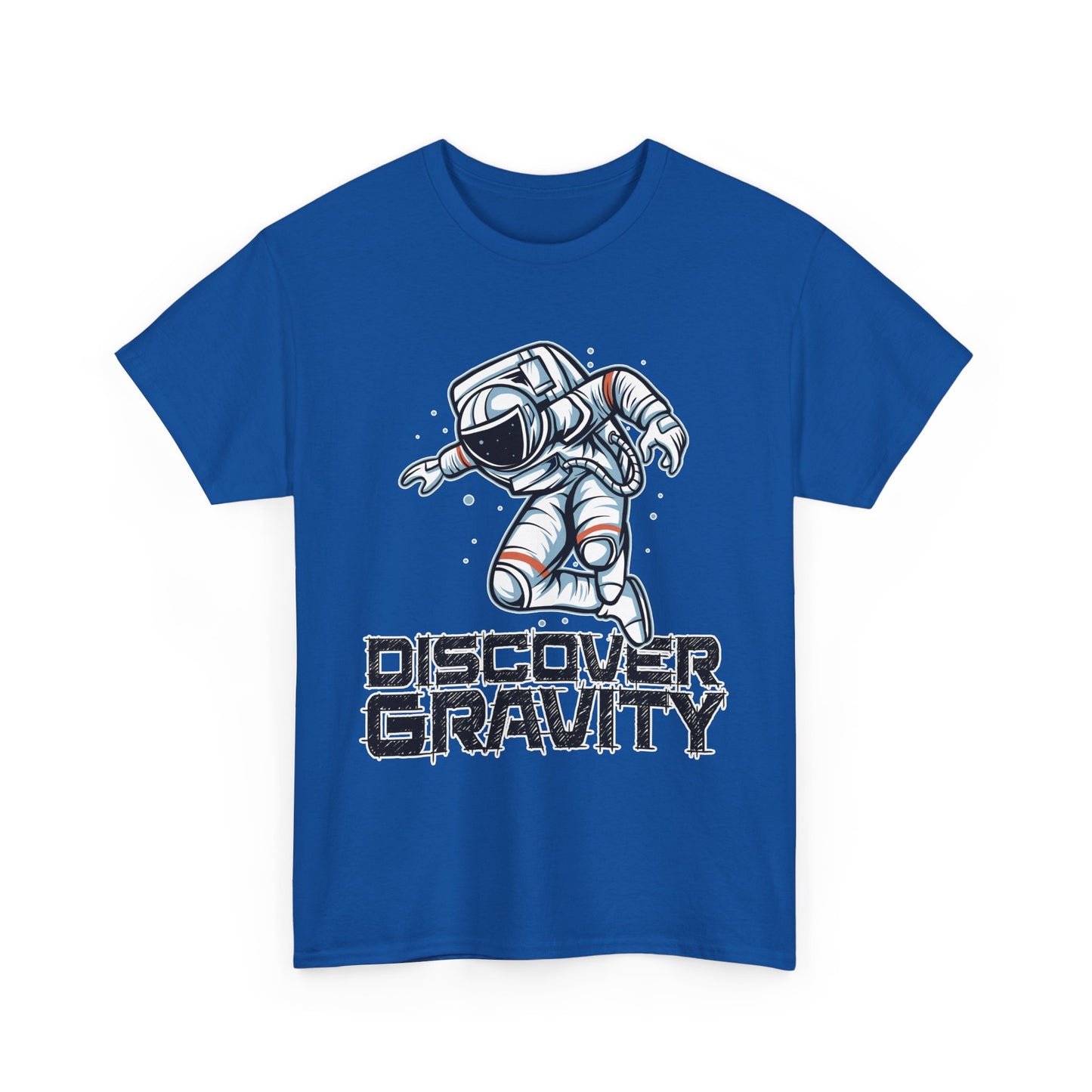 Discover Gravity. Unisex Heavy Cotton Tee - Fun Astronaut, Astronomy Graphic Tee - Unisex graphic design, png Express Delivery available