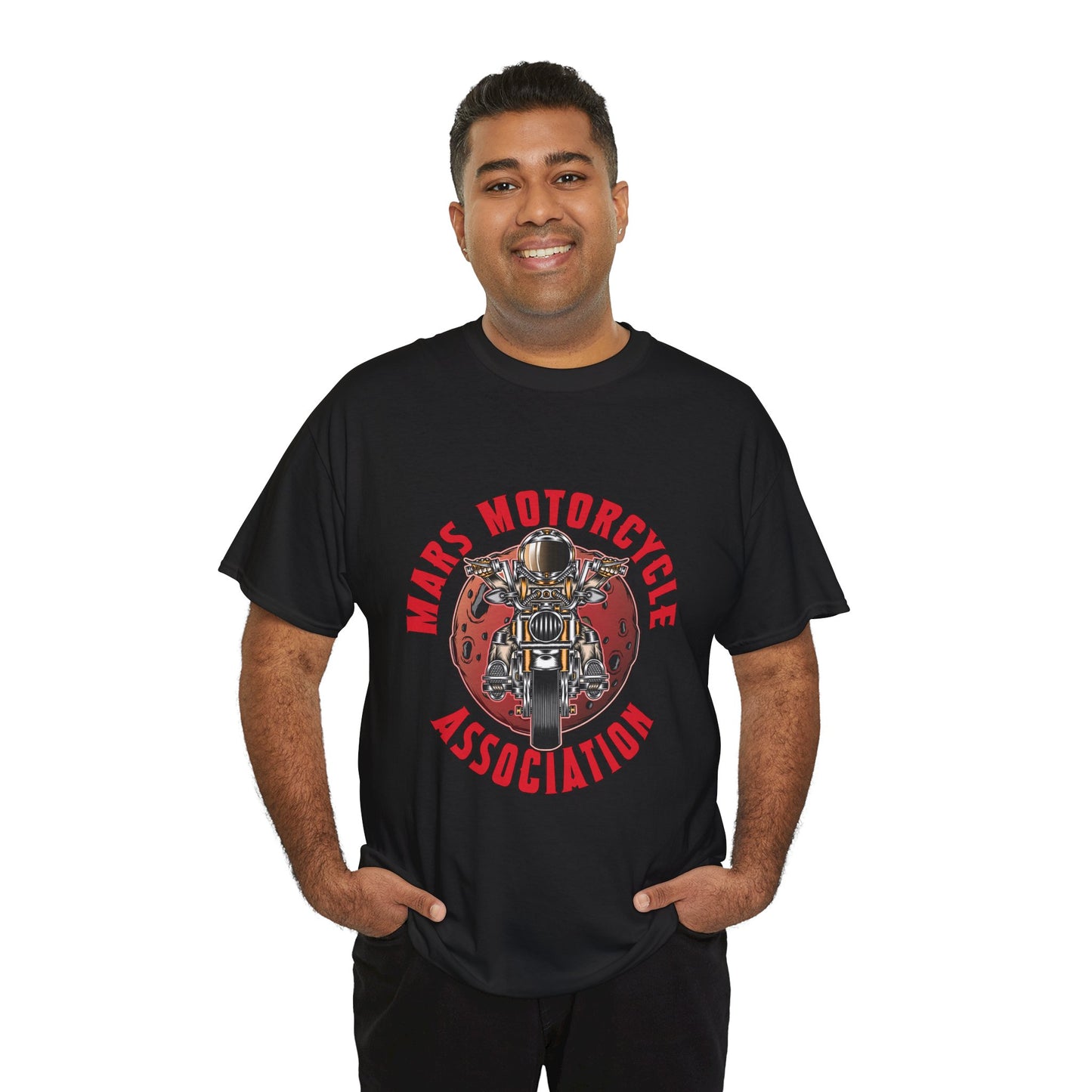 Mars Motorcycle Association Unisex Heavy Cotton Tee - Perfect Gift for Bikers