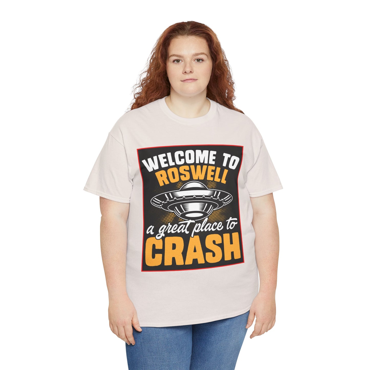 Roswell, UFO, Unisex Heavy Cotton Tee, graphic design, png, t-shirts, t-shirt, tshirts