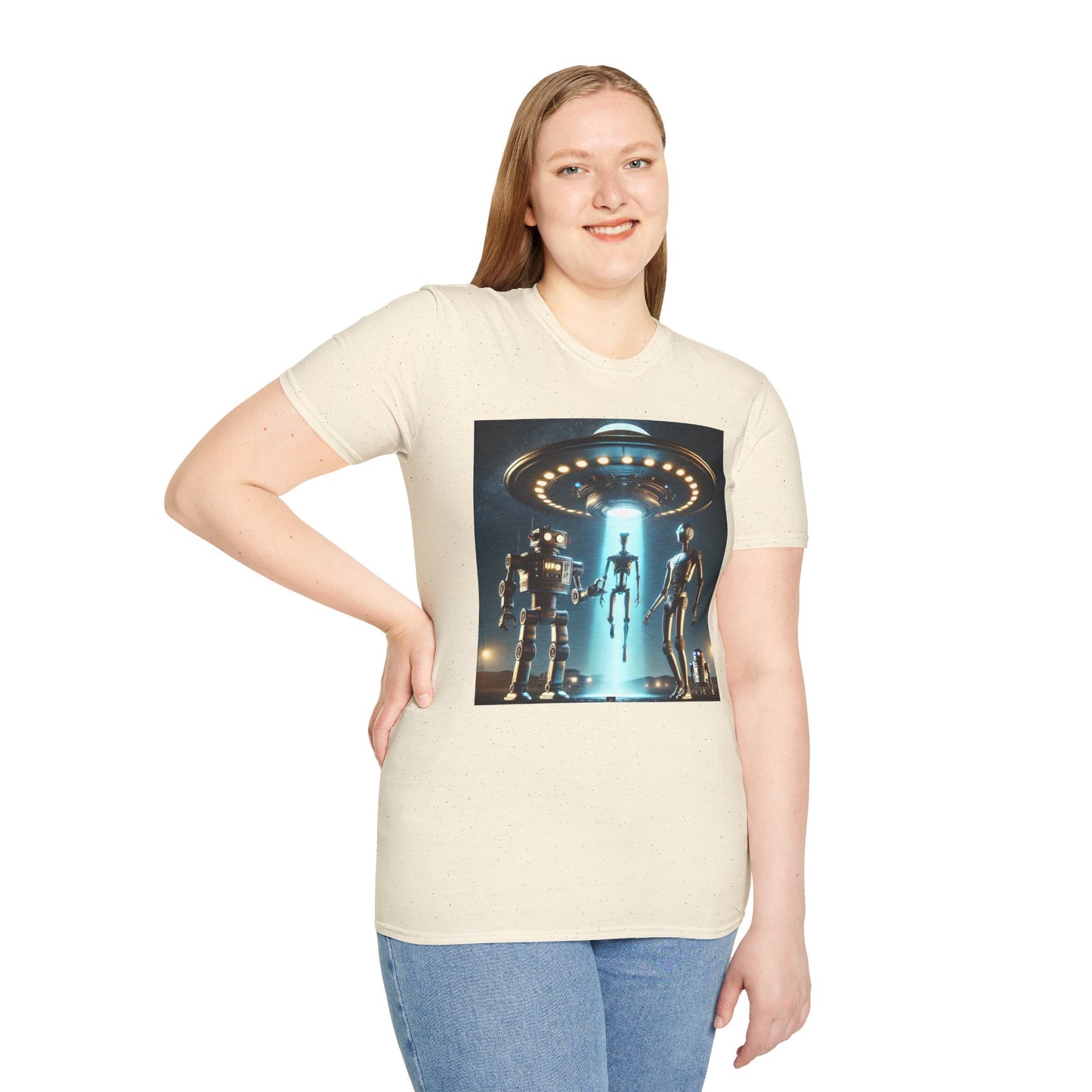 Retro Sci-Fi Unisex T-Shirt, Alien Design Shirt, Gift for Space Lovers, Cool Graphic Tee, Perfect for Sci-Fi Fans, Casual Wear