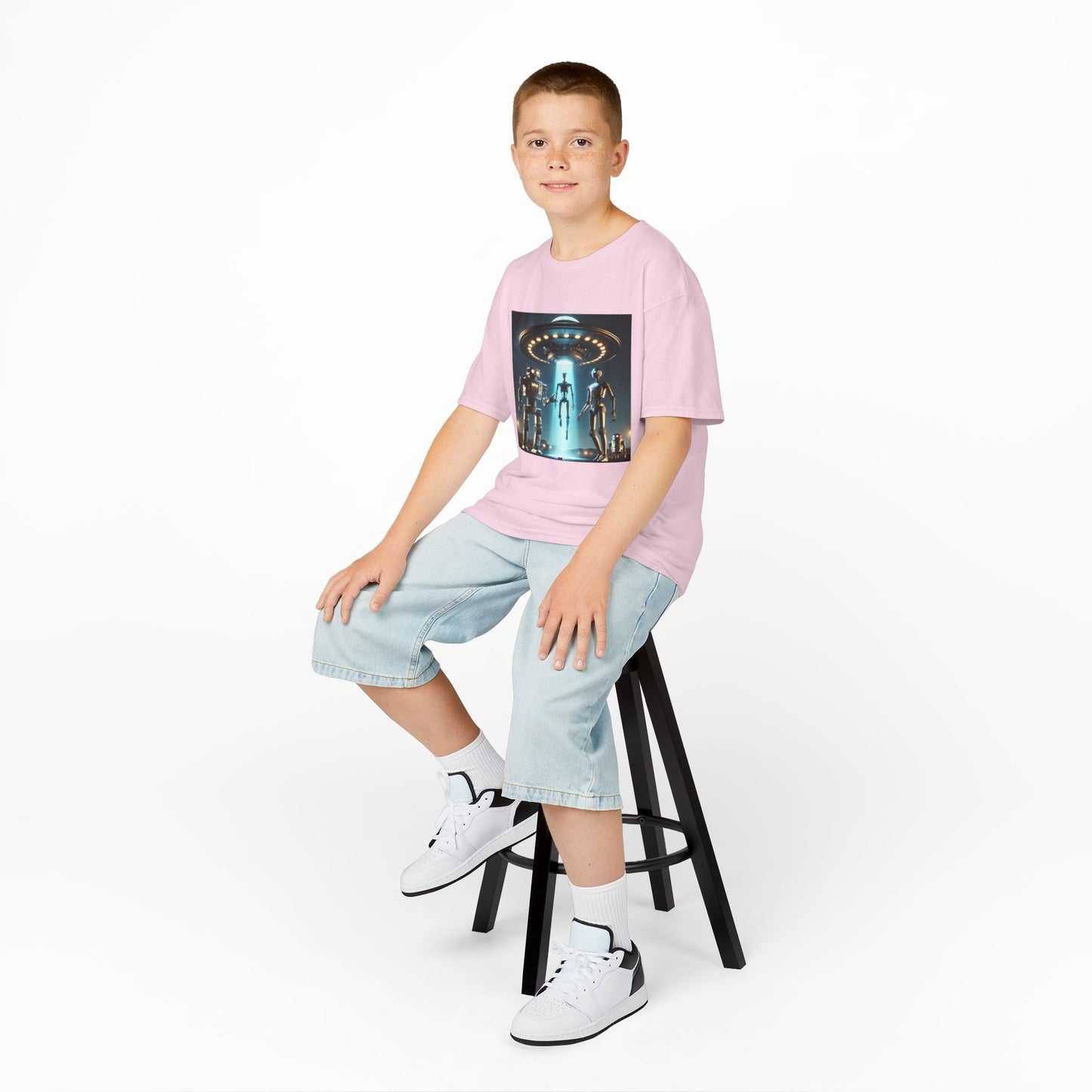 Alien Encounter Kids Tee, Fun Graphic Tee for Young Explorers, Perfect for Birthdays, Space Lovers, Casual Wear, Gift Idea