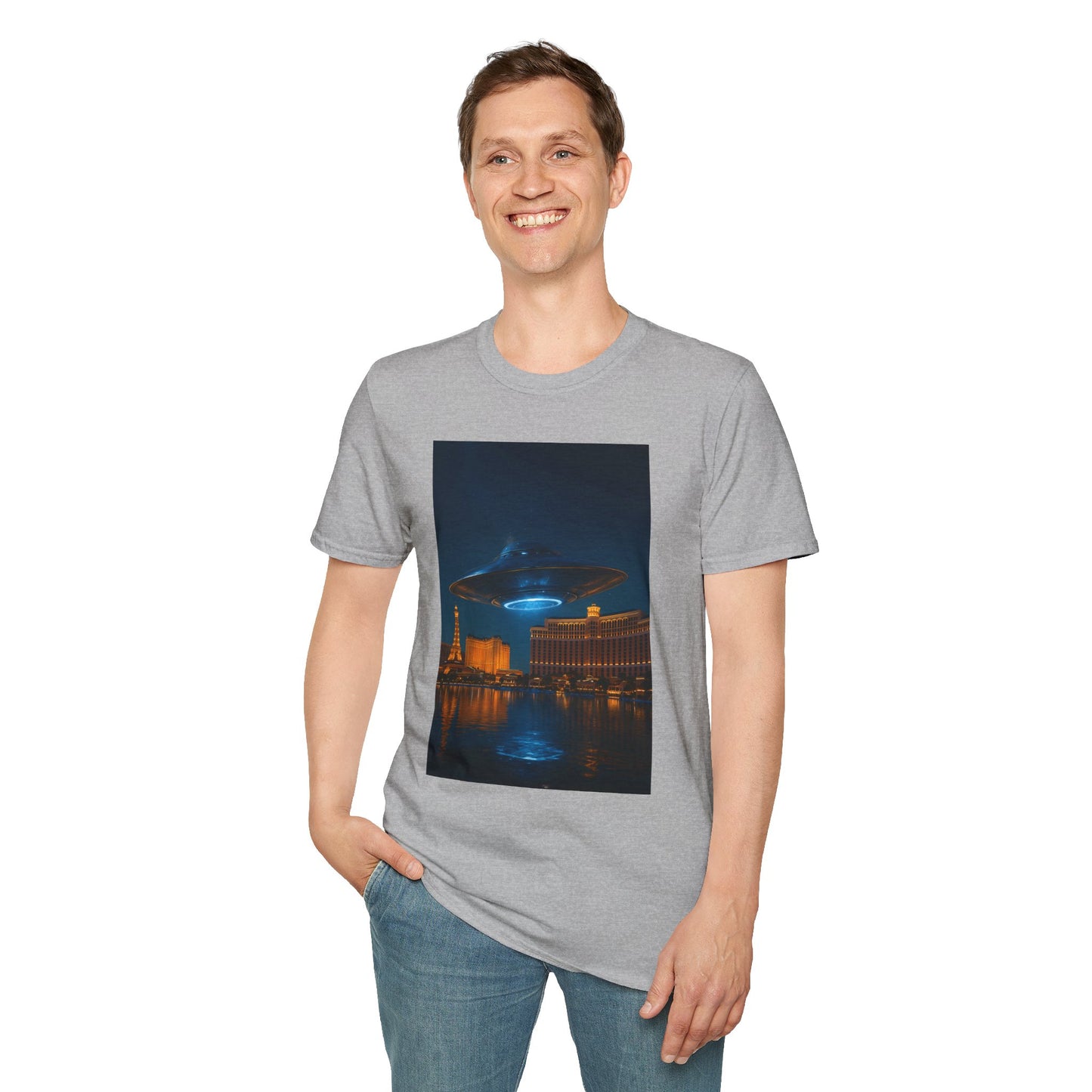 Mysterious UFO Over Vegas Unisex T-Shirt