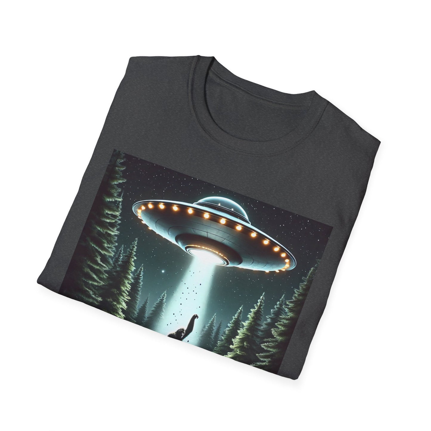 Funny UFO Abduction Unisex T-Shirt, Alien Theme Tee, Gift for Sci-Fi Lovers, Cool Graphic Shirt, Quirky Apparel, Unique Vintage Style