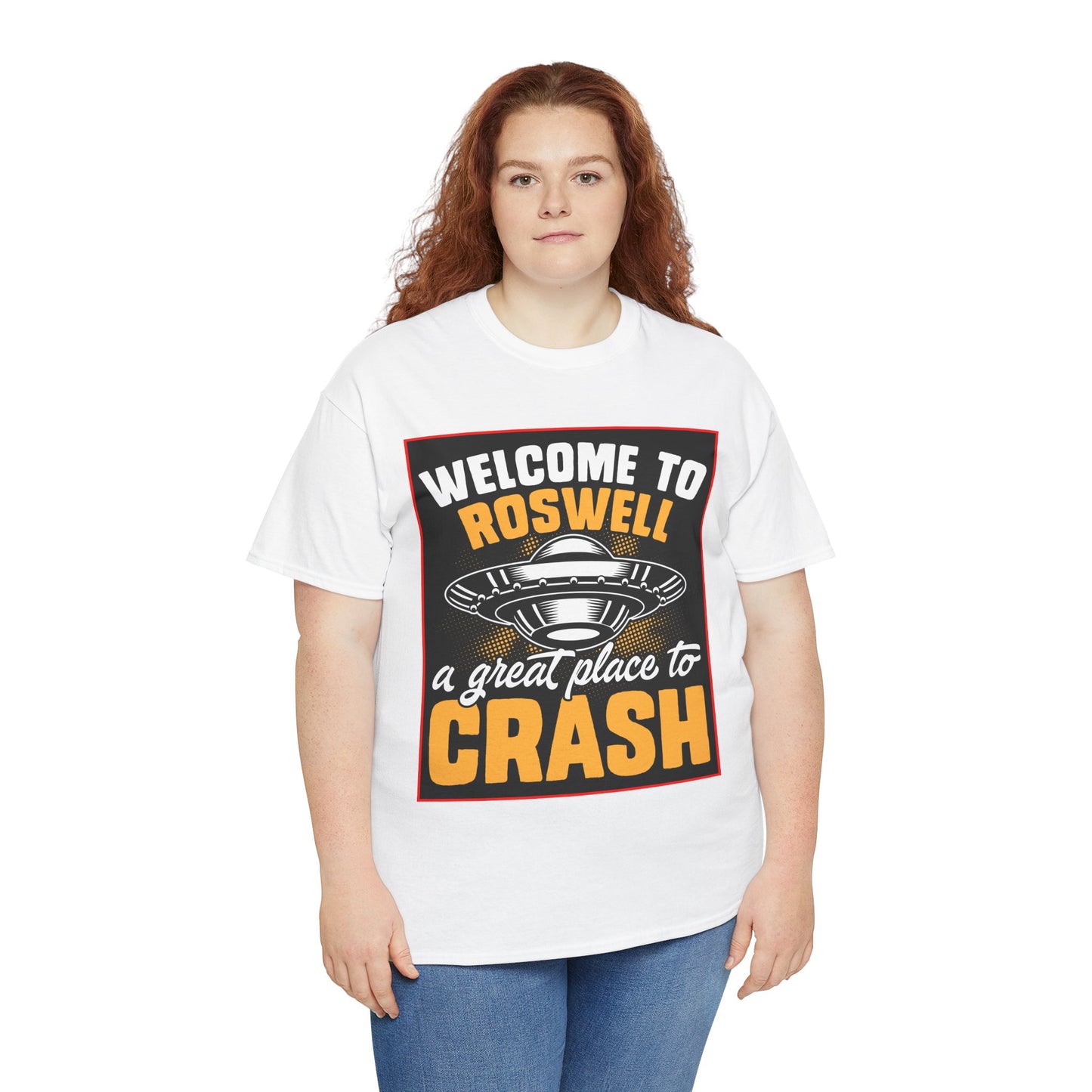 Roswell, UFO, Unisex Heavy Cotton Tee, graphic design, png, t-shirts, t-shirt, tshirts
