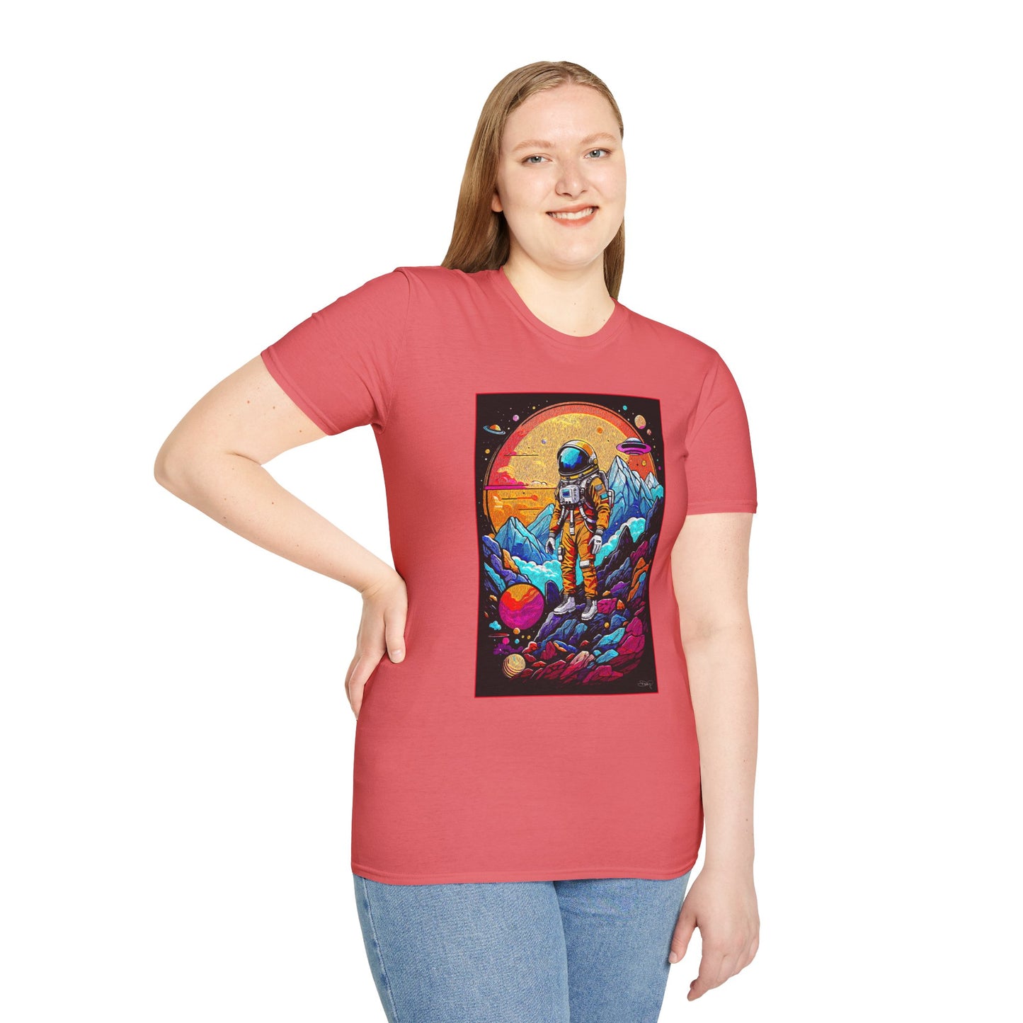 Astronaut Adventure T-Shirt | Cosmic Space Tee, Unisex Graphic Shirt, Gift for Space Lovers, Festival Wear, Outer Space Design
