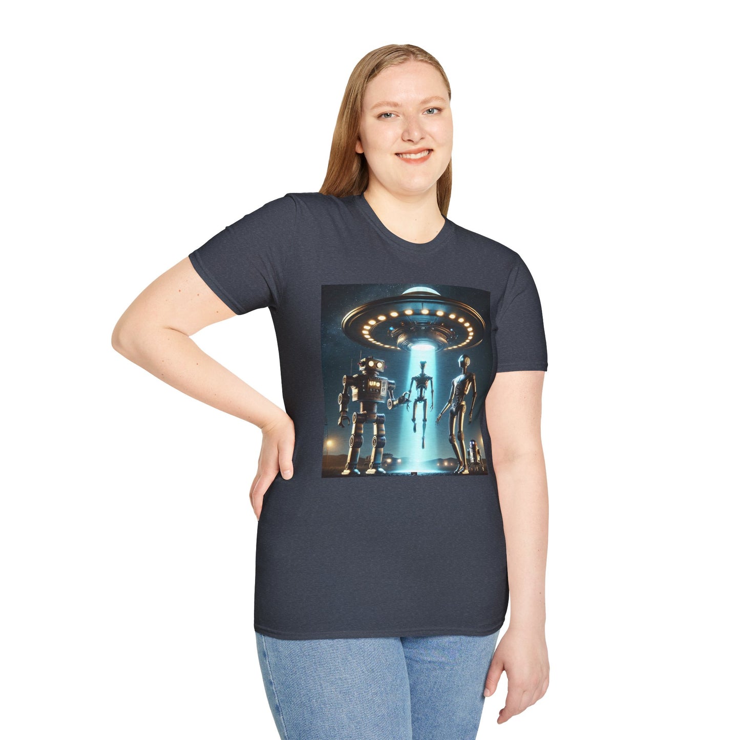 Retro Sci-Fi Unisex T-Shirt, Alien Design Shirt, Gift for Space Lovers, Cool Graphic Tee, Perfect for Sci-Fi Fans, Casual Wear
