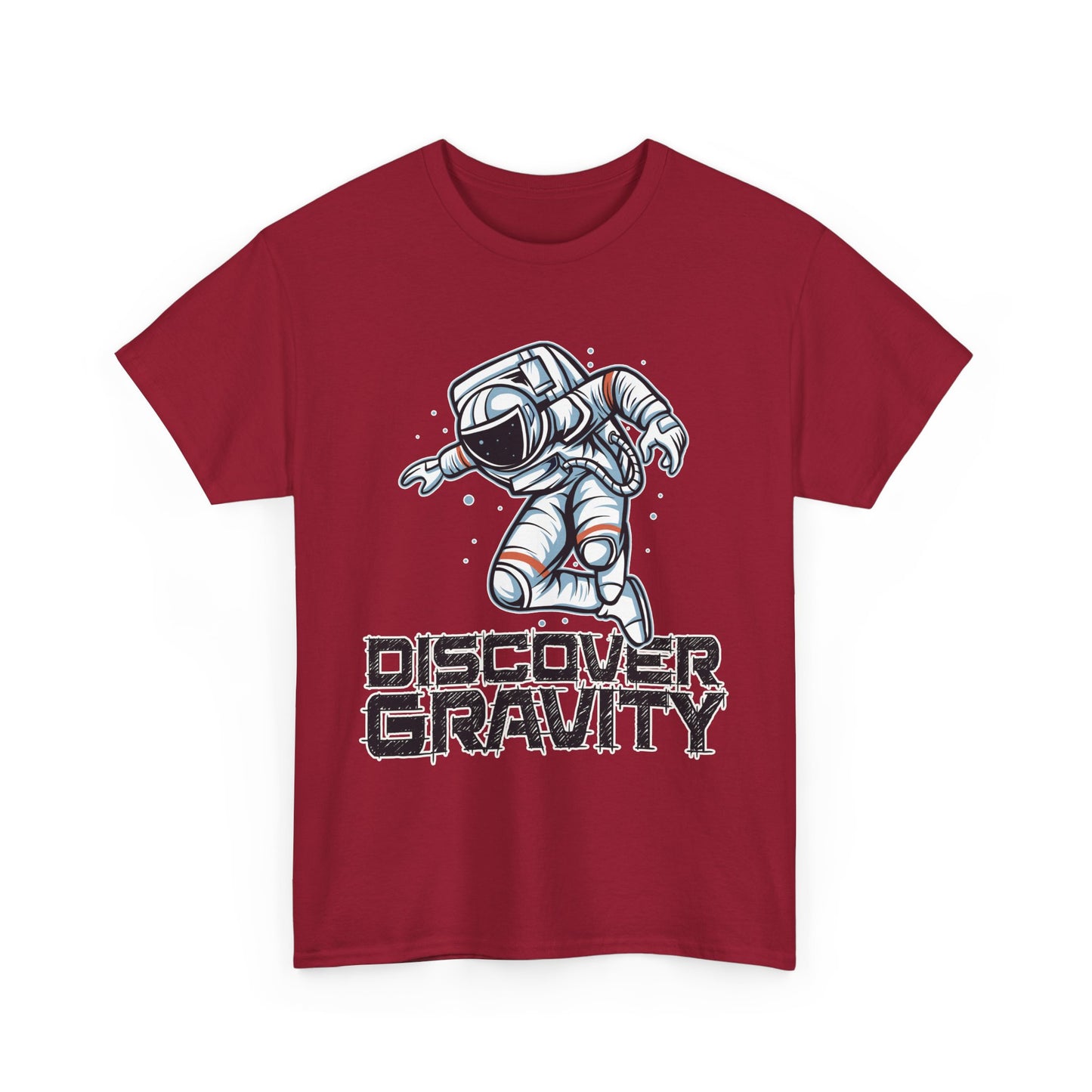 Discover Gravity. Unisex Heavy Cotton Tee - Fun Astronaut, Astronomy Graphic Tee - Unisex graphic design, png Express Delivery available