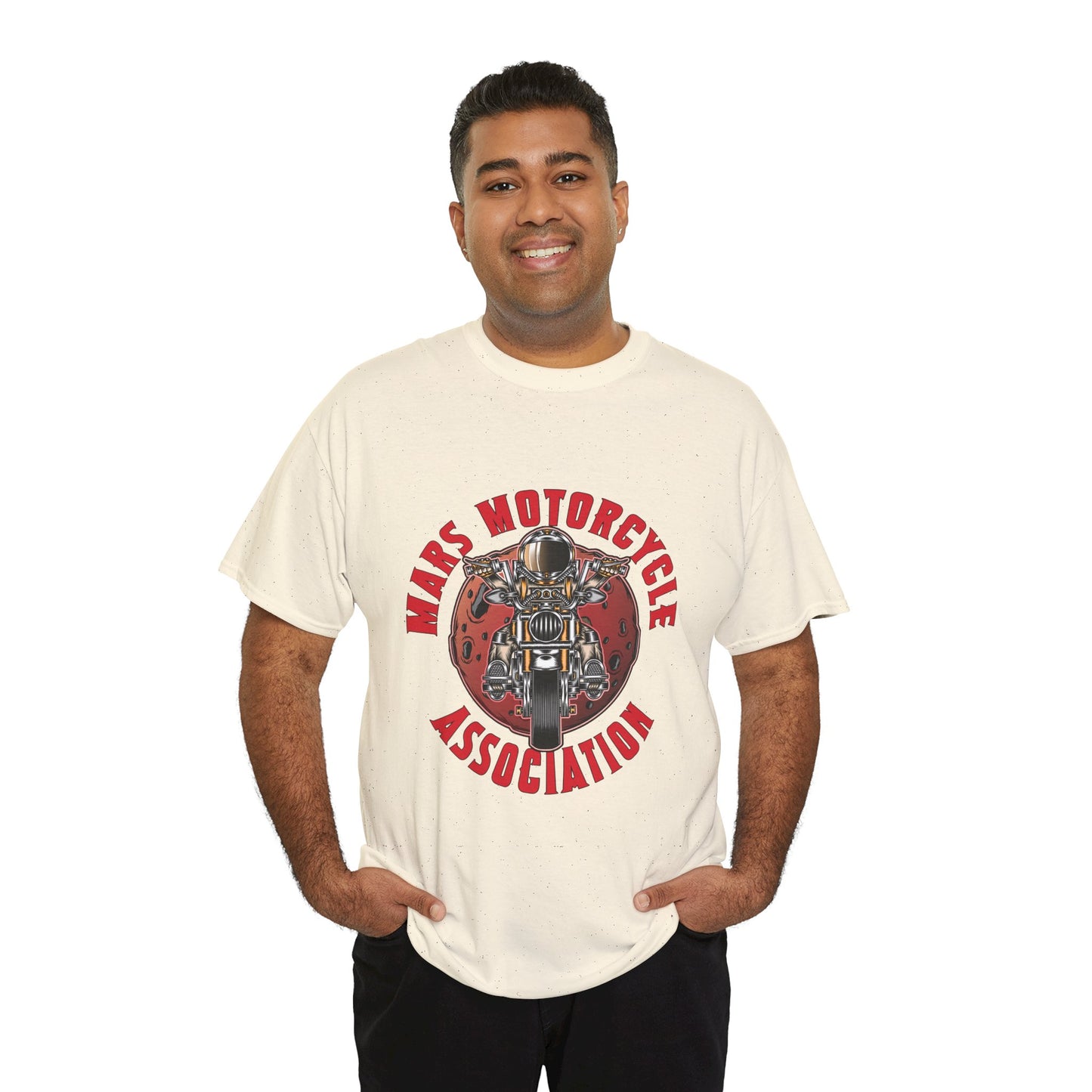 Mars Motorcycle Association Unisex Heavy Cotton Tee - Perfect Gift for Bikers